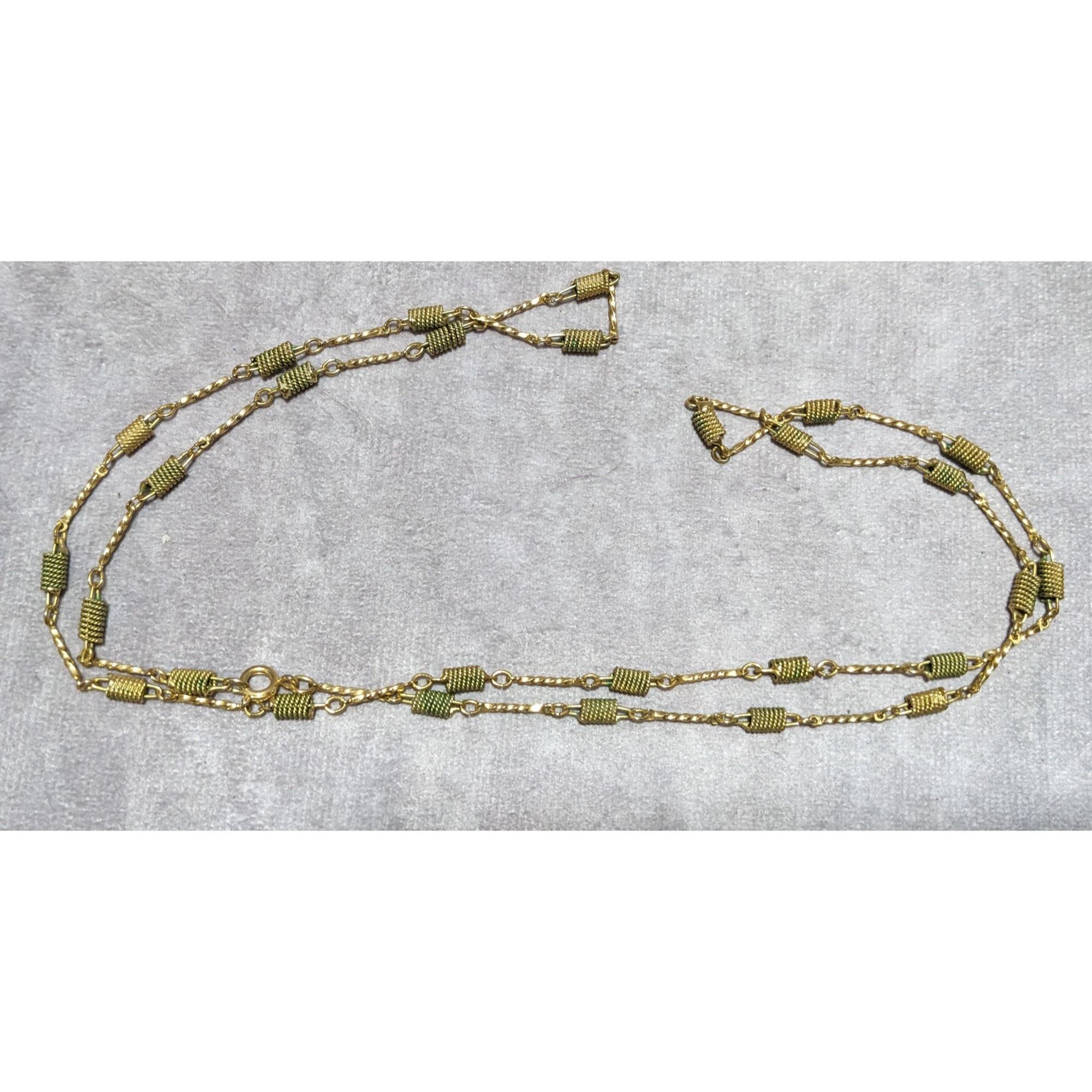 Other Vintage Rope Coil Spiral Bar Link Necklace Size ONE SIZE - 7 Thumbnail