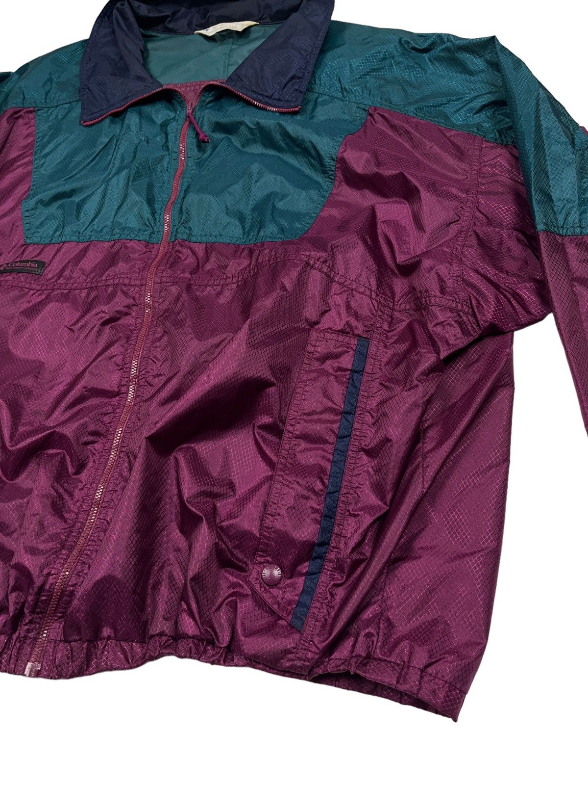 Columbia × Vintage Vintage 90s Columbia Windbreaker Jacket Size US XL / EU 56 / 4 - 4 Thumbnail