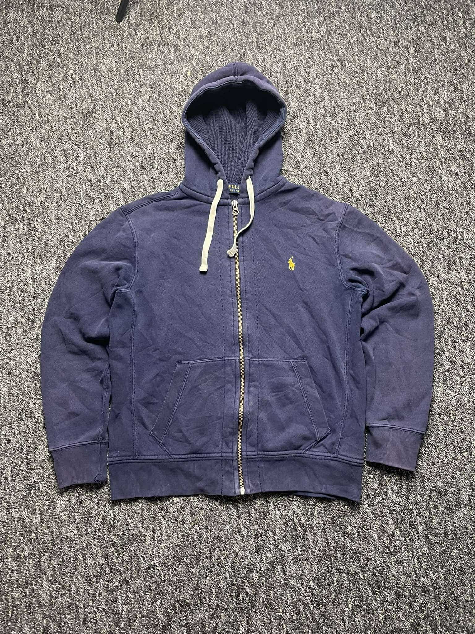 Polo Ralph Lauren × Vintage Vintage Sweatshirt Hoodie Polo ralph Lauren logo drip zip Size US M / EU 48-50 / 2 - 1 Thumbnail