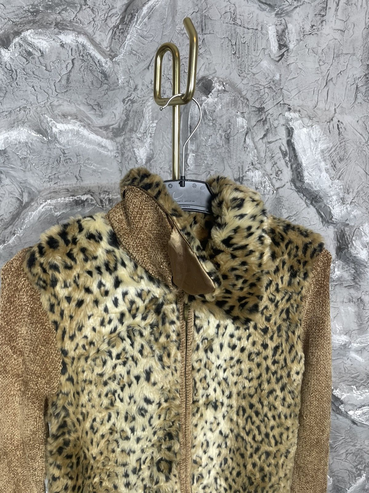 20471120 × Beauty Beast × Japanese Brand Vintage 2000s Leopard Fur Zip Jacket Y2K Hysteric Style Size US S / EU 44-46 / 1 - 5 Thumbnail