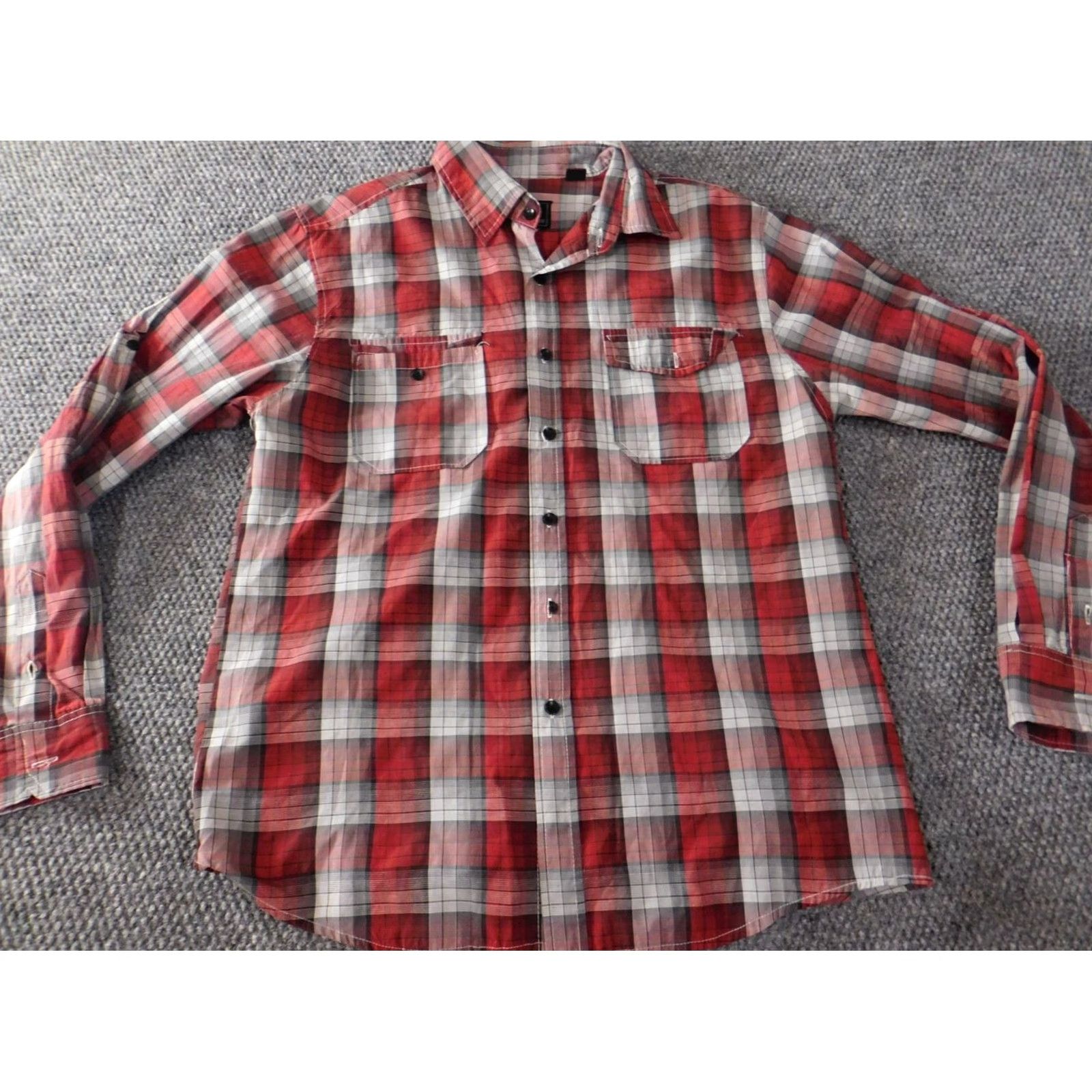 Vintage Swiss Cross Shirt Mens Medium Red Plaid Button-Down Casual Size US M / EU 48-50 / 2 - 2 Thumbnail