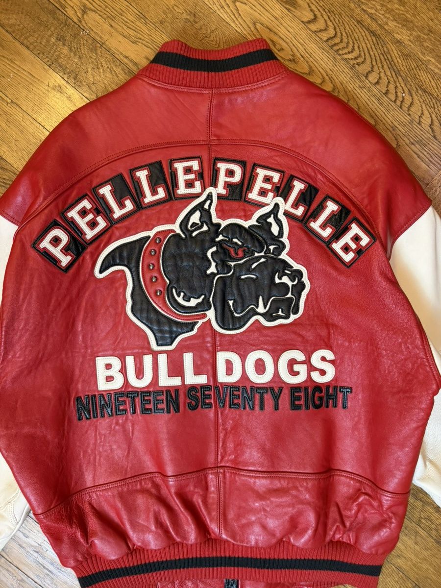 Pelle Pelle Vintage Pelle Pelle 1978 Bulldog leather varsity jacket Size US XL / EU 56 / 4 - 15 Thumbnail