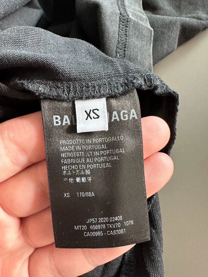 Balenciaga Balenciaga 21ss Flame B Letter Distressed Short Sleeve T-S Size US XS / EU 42 / 0 - 4 Thumbnail