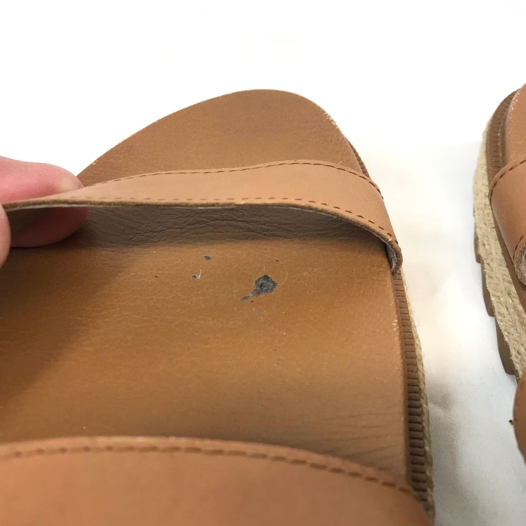 SOREL Sorel Women Sandal Ella II Big Buckle Tan Leather Platform Slide 9.5 Size US 10 / IT 40 - 6 Thumbnail