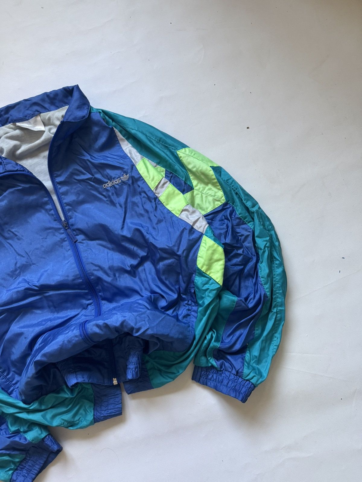 Adidas Vintage 90s Adidas Nylon Tracksuit Blue Teal Y2K Size US XL / EU 56 / 4 - 3 Thumbnail