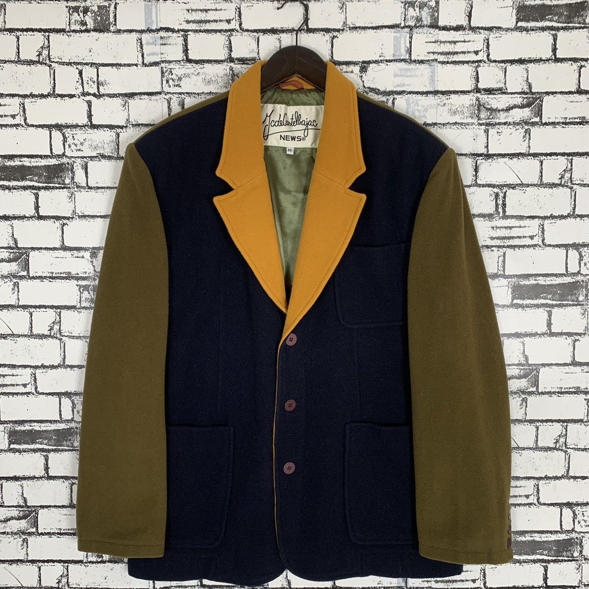 Jean Charles De Castelbajac Jean Charles de Castlebajac Wool Coat Blazer Jacket Size US M / EU 48-50 / 2 - 2 Thumbnail