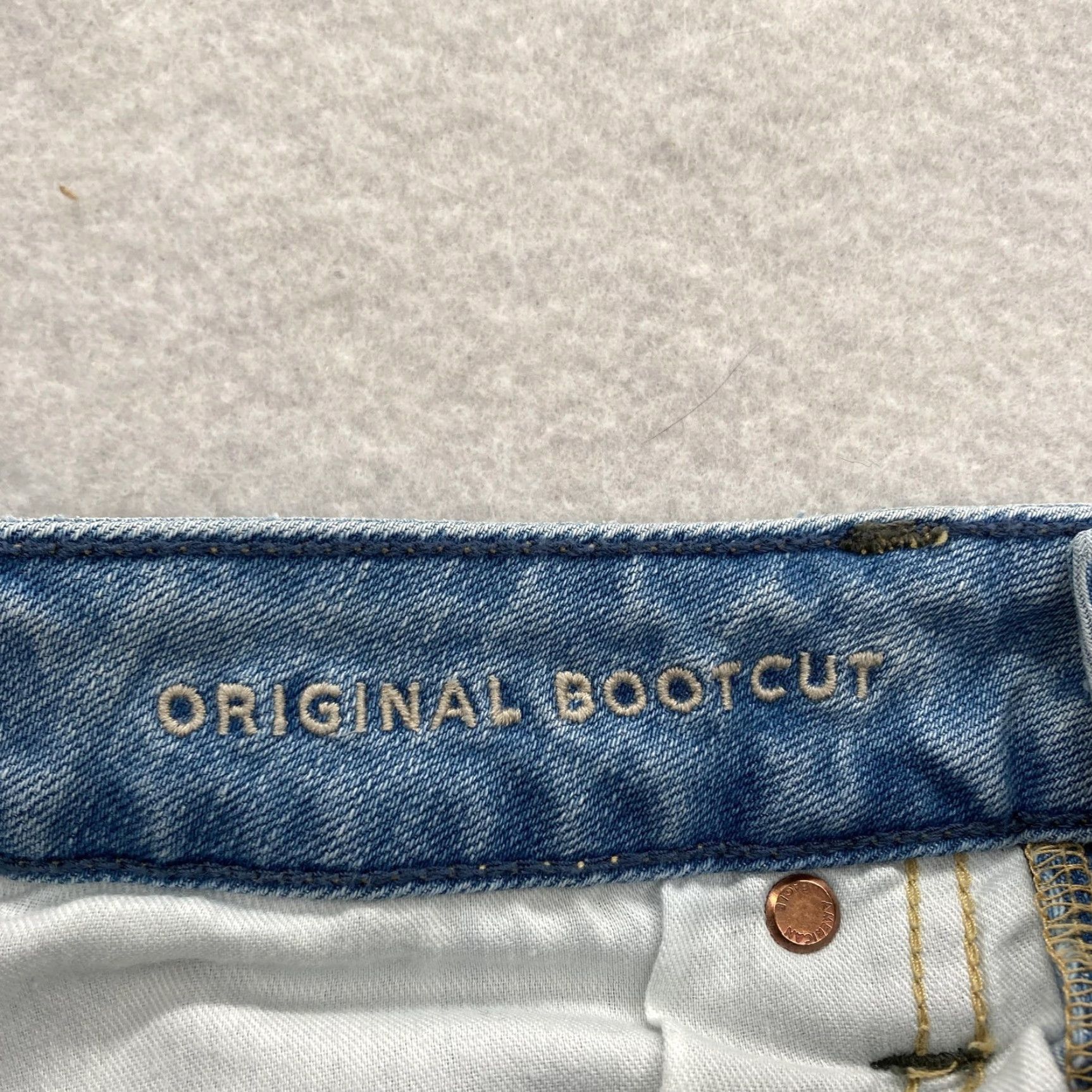 Vintage American Eagle Jeans Mens 28x32 Light Wash AirFlex+ Original Bootcut Stretch Size US 28 / EU 44 - 5 Thumbnail