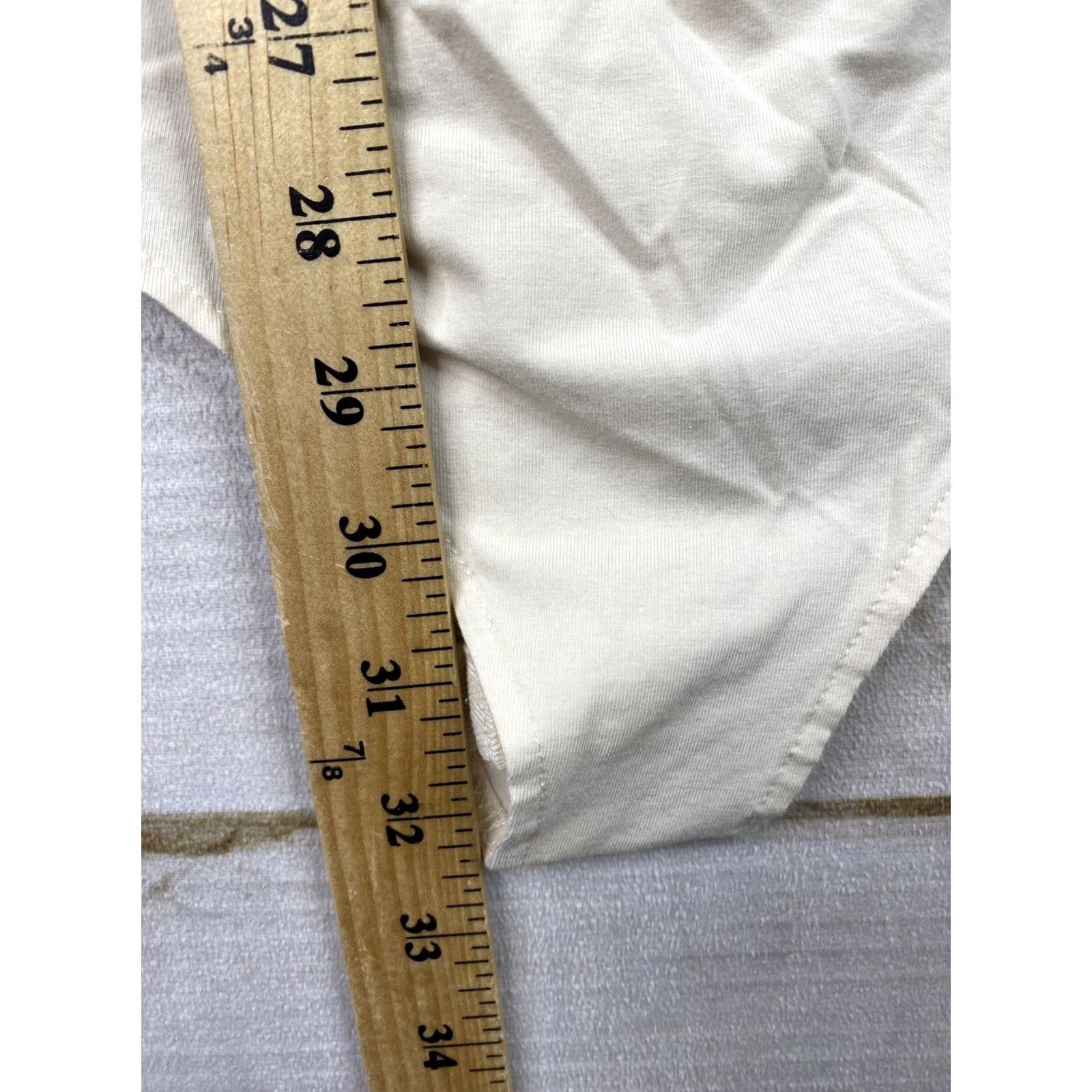 Vintage Promesa Bodysuit Womens 2XL Beige Linen Rayon Fringe Boho Snap Festival Satin? Size XXL / US 16-18 / IT 52-54 - 5 Thumbnail