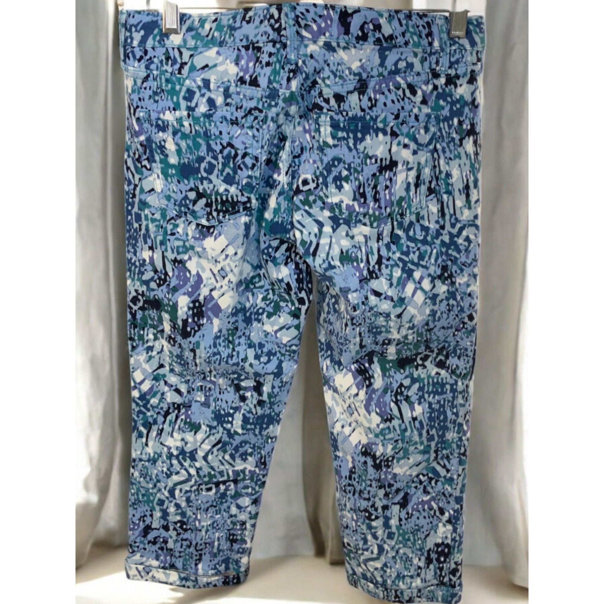 Nine West Nine West Multicolor Stretch Chrystie Straight Leg Capris 4 Size 27" / US 4 / IT 40 - 8 Thumbnail