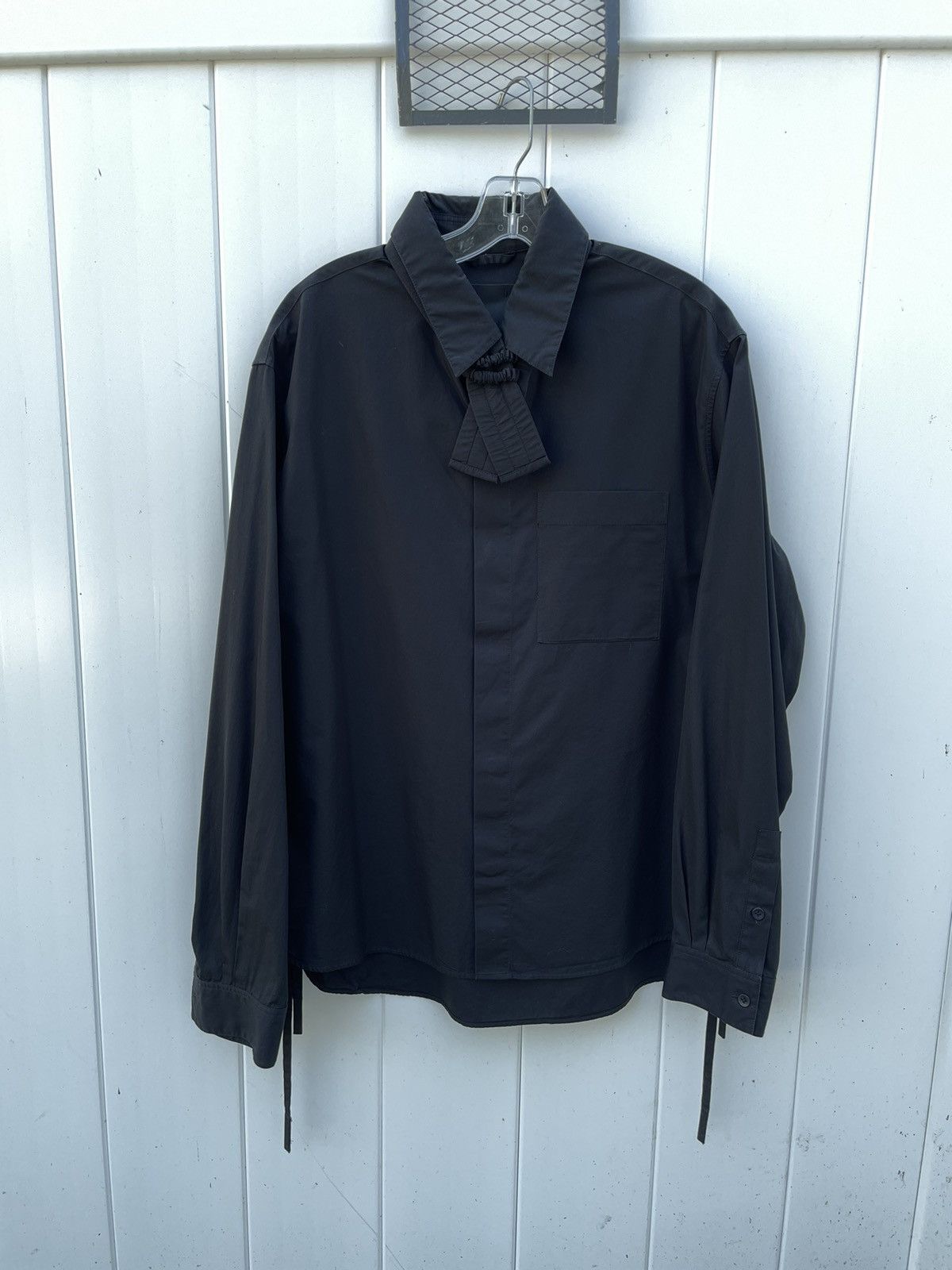 image of Craig Green Bow Button Up in Black, Men's (Size Large)
