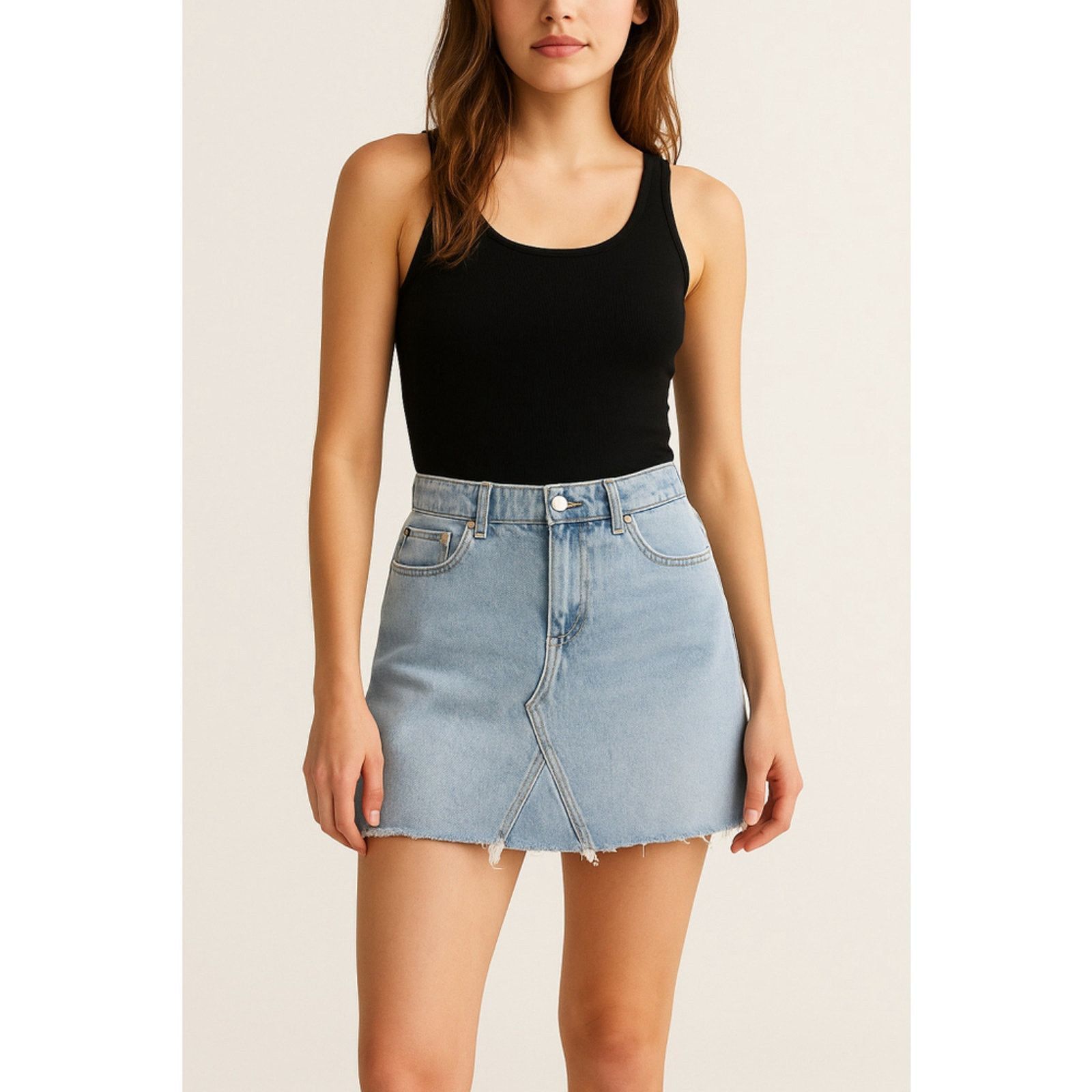 Urban Outfitters BDG Denim Mini Skirt Y2K Raw Hem Urban Outfitters S Size 25" / US 0 / IT 36 - 1 Thumbnail