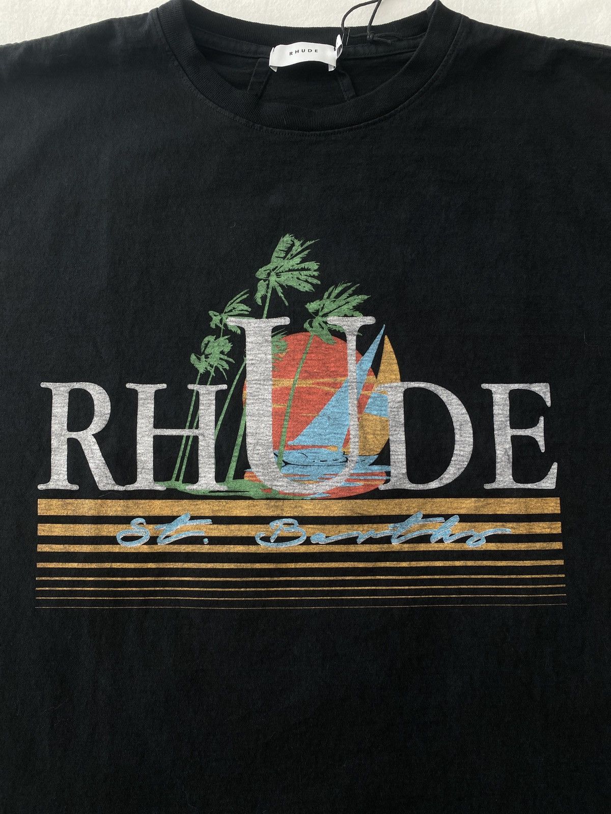 Rhude Rhude Tropics St Barths Twin Palms Tee Size US XL / EU 56 / 4 - 4 Thumbnail