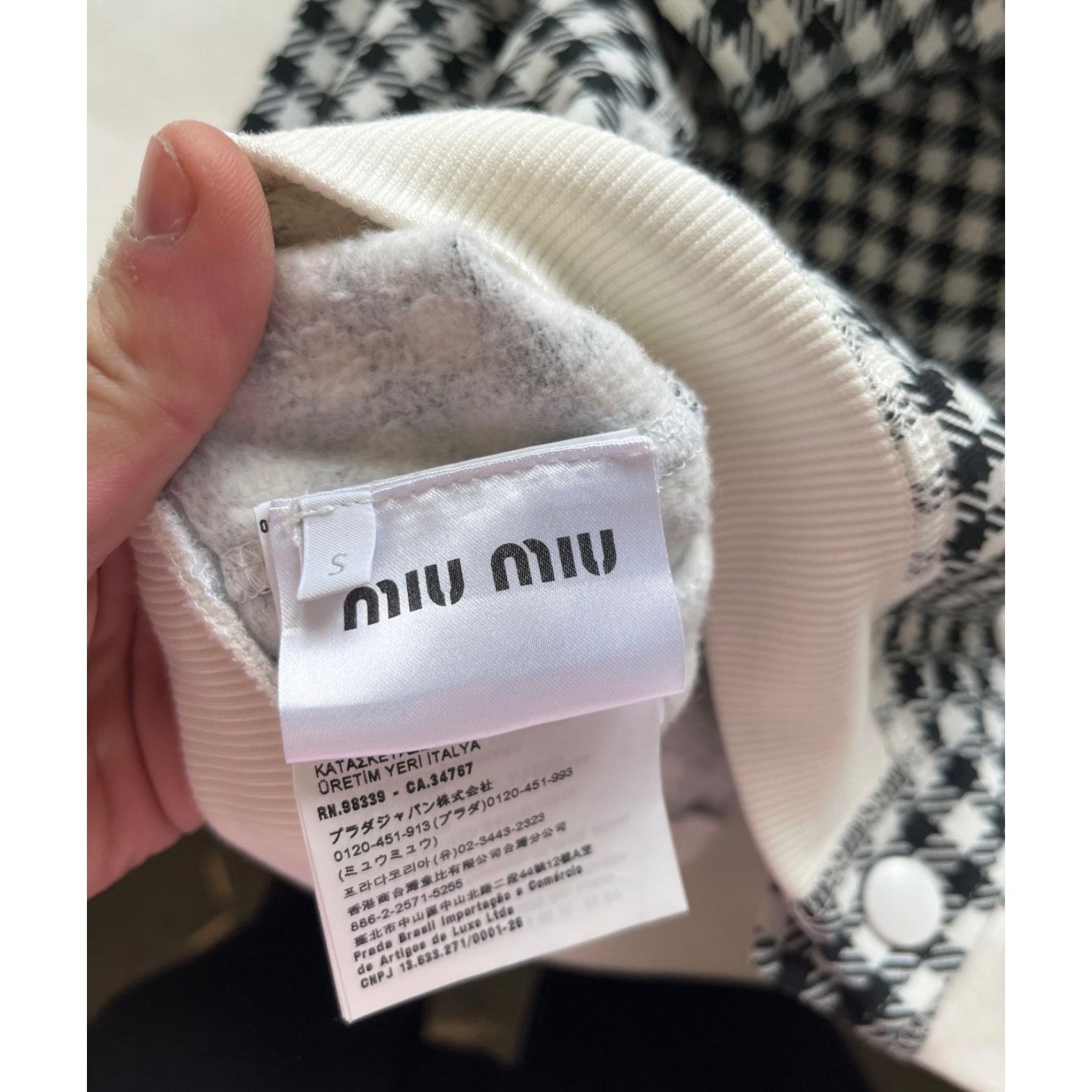 Miu Miu Miu Miu Houndstooth Cotton Suit with Shorts - Size S Size S / US 4 / IT 40 - 7 Thumbnail