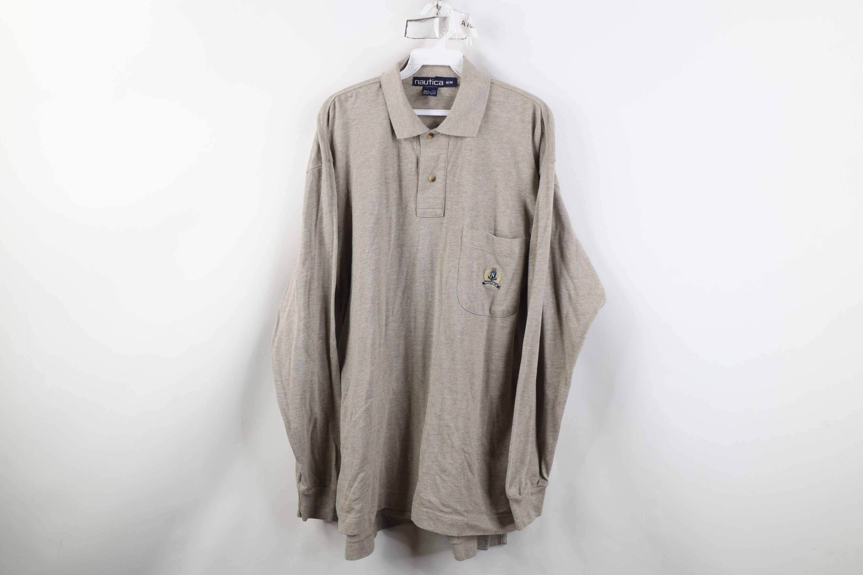 Nautica Vintage 90s Nautica Crest Long Sleeve Rugby Polo Shirt Size US M / EU 48-50 / 2 - 1 Thumbnail