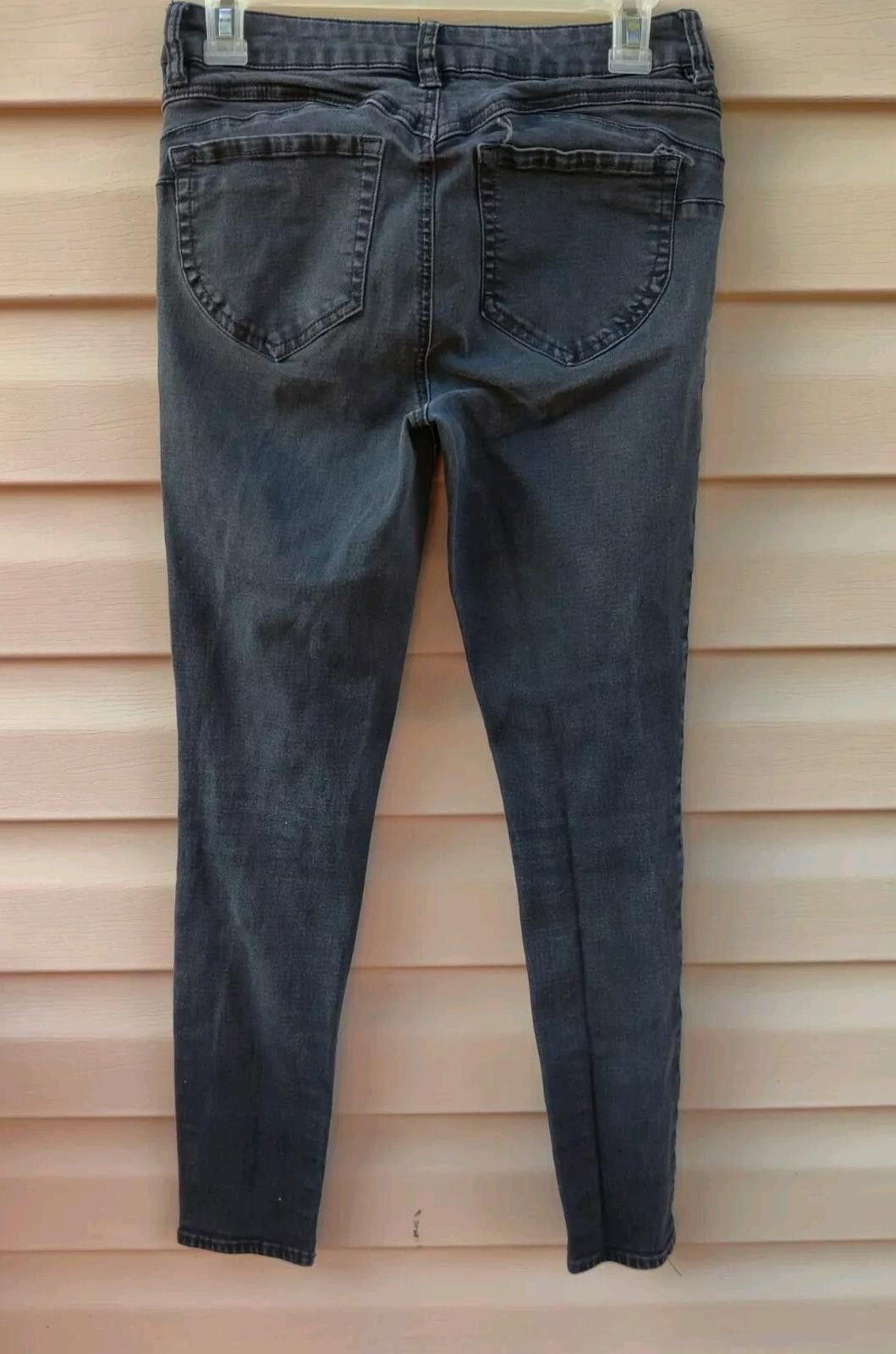 Other Refuge Jeans 8 Faded Black Stretch Denim Taper Leg 5 Pocke Size 30" / US 8 / IT 44 - 5 Thumbnail