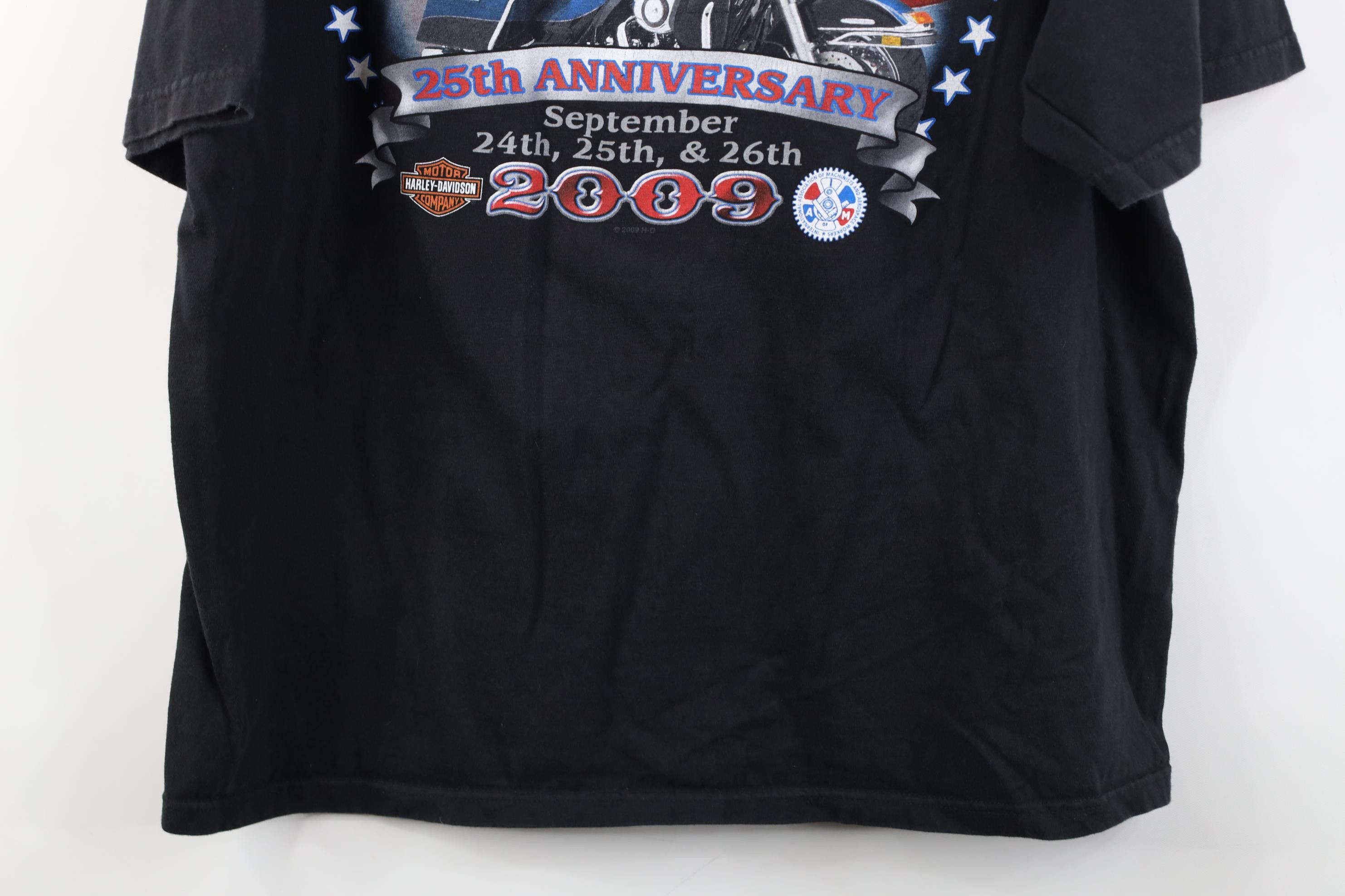 Harley Davidson Vintage Y2K Harley Davidson 2009 York Open House T-Shirt Size US XL / EU 56 / 4 - 14 Thumbnail