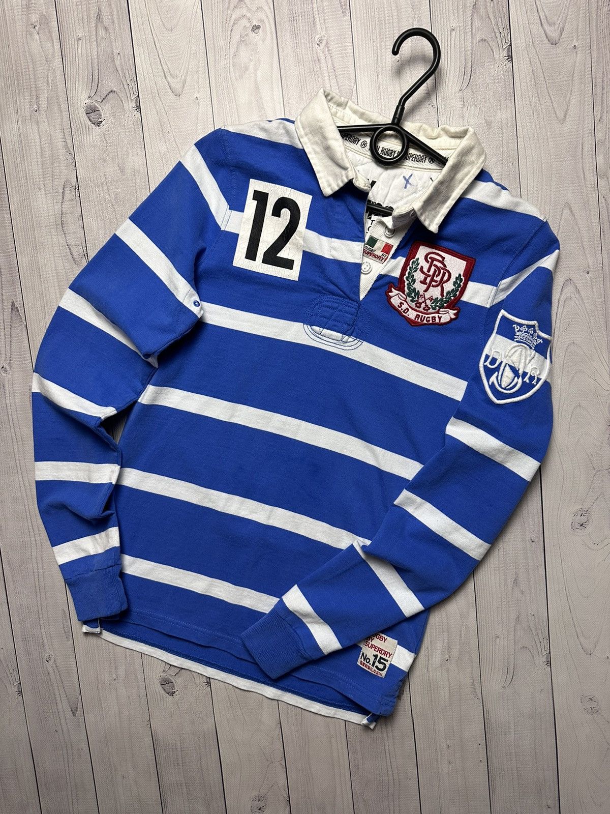 Vintage Italia kappa rugby jersey shirt logo 12 size S