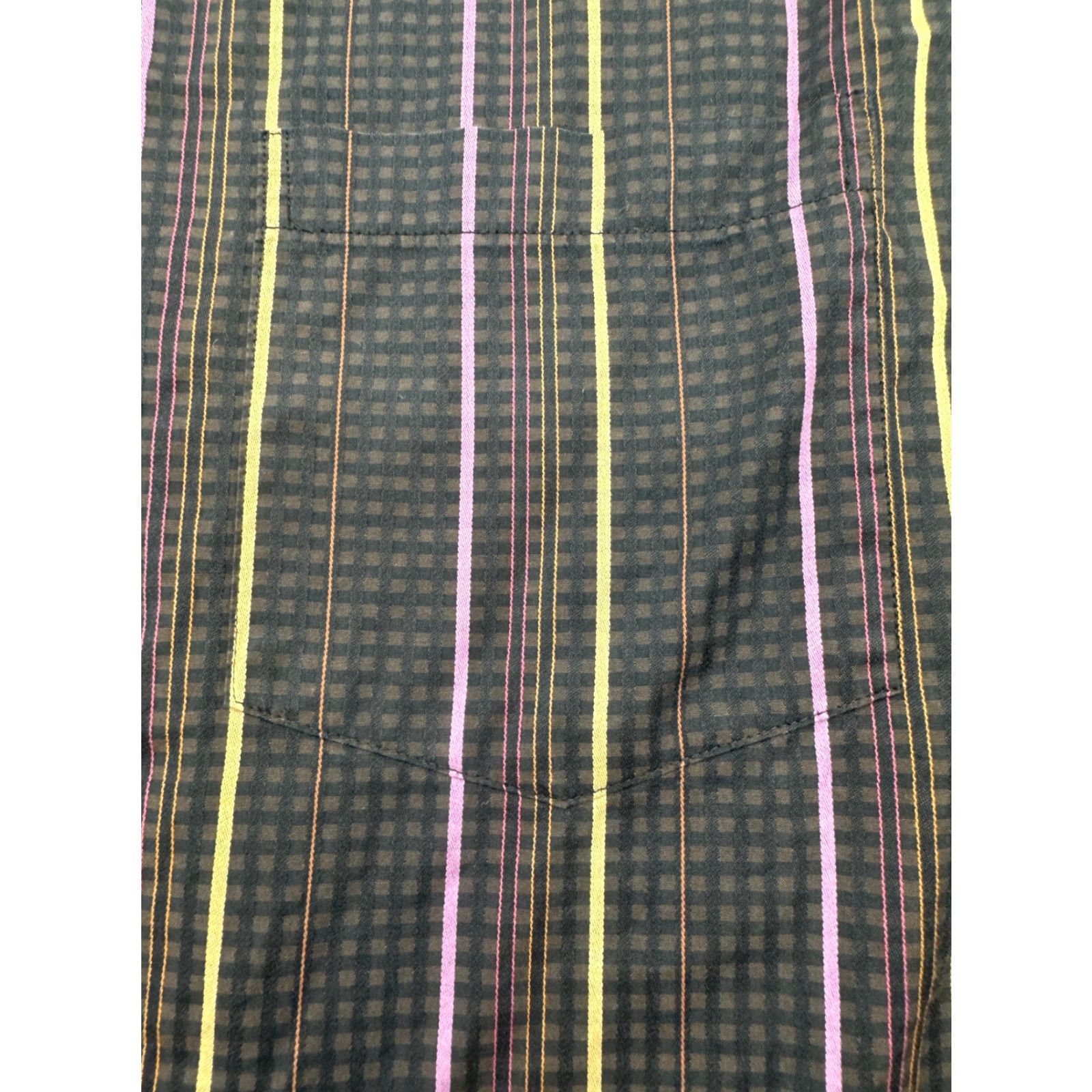 BUGATCHI VINTAGE Bugatchi Uomo Long Sleeve Button-Down Shirt 2XL Striped 100% Cotton Mens Dress Shirt Button-Down Collar 2268 Size US XXL / EU 58 / 5 - 3 Thumbnail