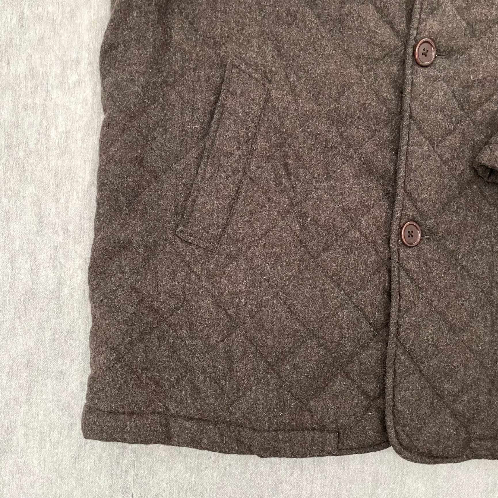 Vintage VINTAGE The Andover Shop Men’s Overcoat Jacket Wool Blend Brown 42R Quilted Fall Winter Size US XS / EU 42 / 0 - 5 Thumbnail
