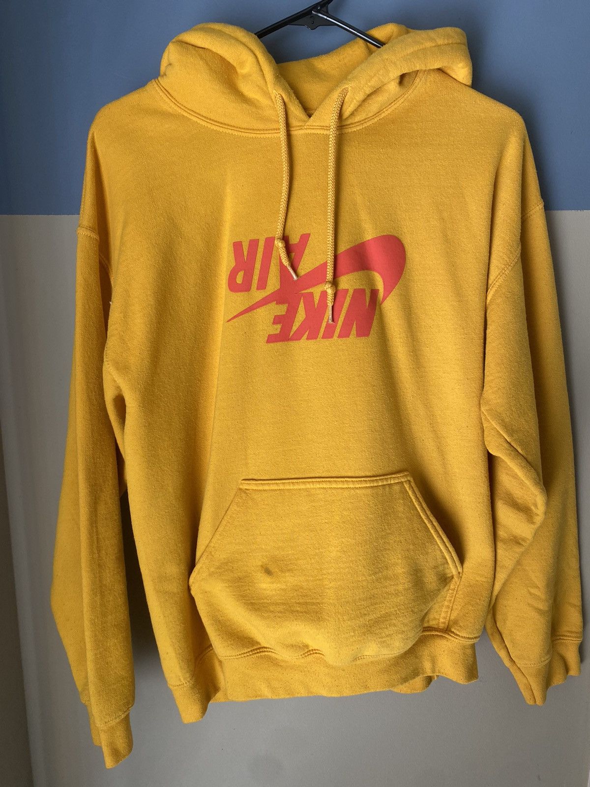 image of Reverse Nike Hoodie in Yellow, Men's (Size Medium)