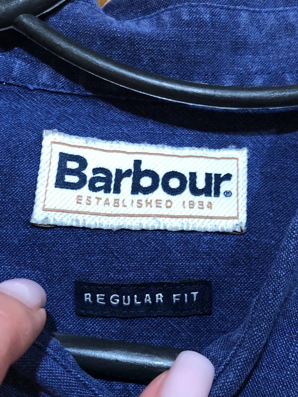 Barbour Vintage Y2K Barbour shirt blue luxury streetwear Size US XL / EU 56 / 4 - 2 Thumbnail
