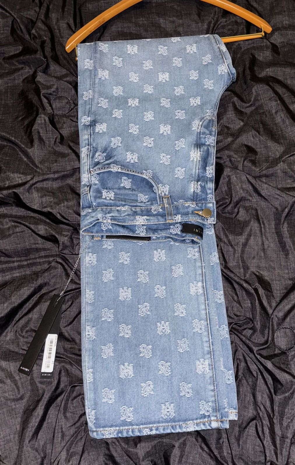 Amiri AMIRI Blue M.A. Paisley Jeans Size 31 Size US 31 - 1 Thumbnail
