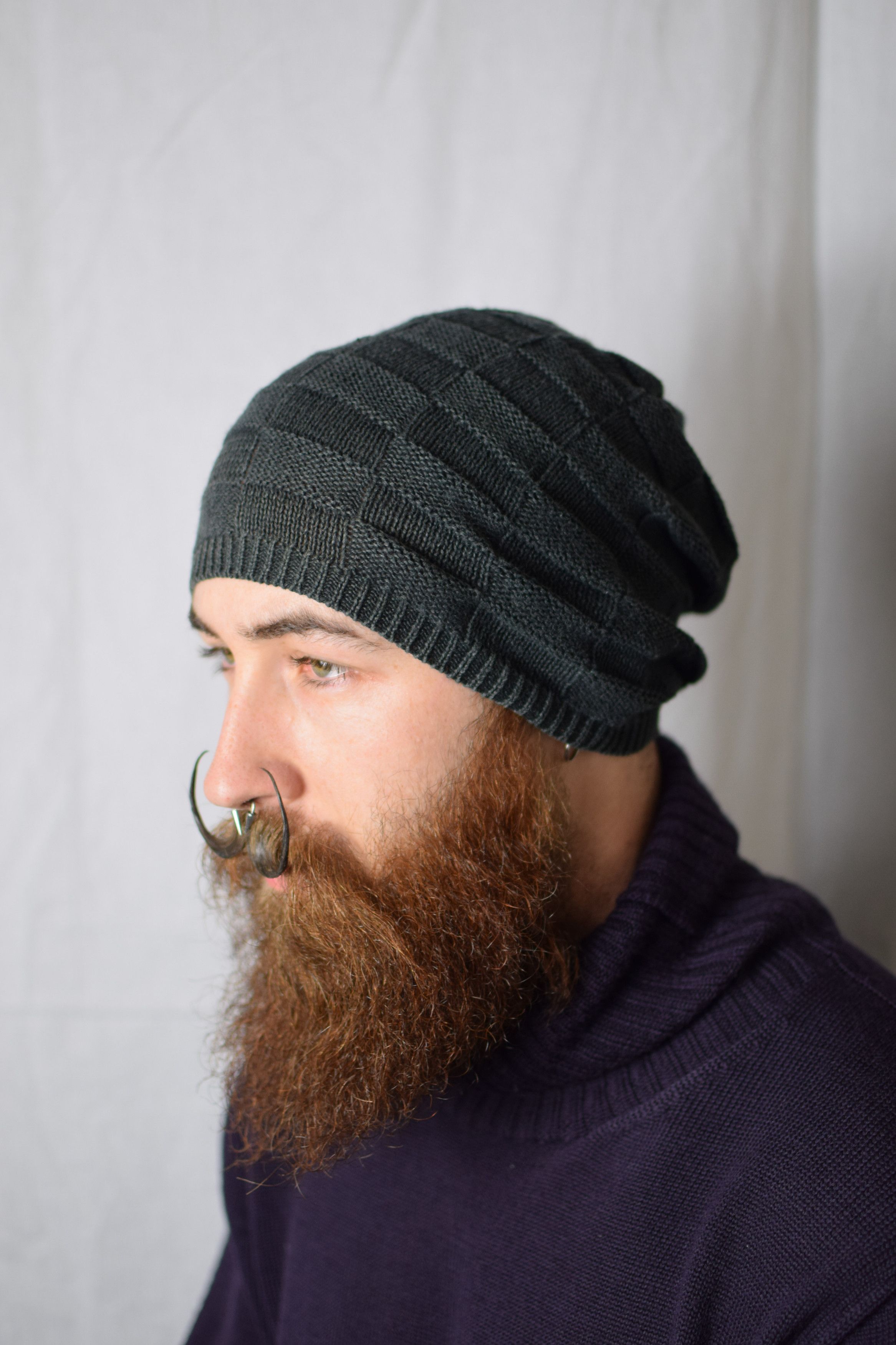 image of Yohji Yamamoto YYPH Knit Cap in Grey, Men's