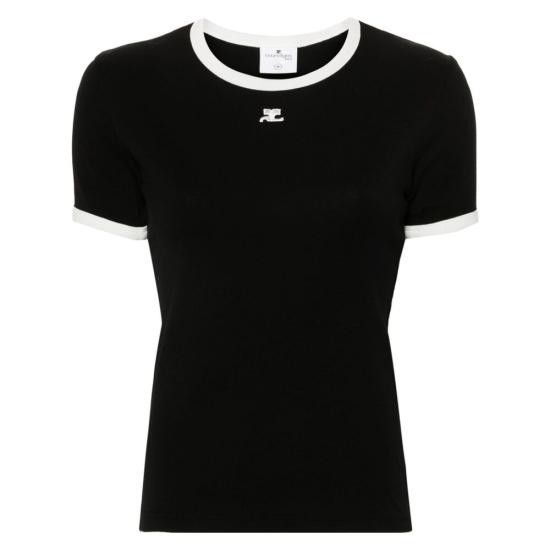 Courreges COURREGES Women Tops VESJTS017JS 0070 9901 BLACK Size S / US 4 / IT 40 - 1 Thumbnail