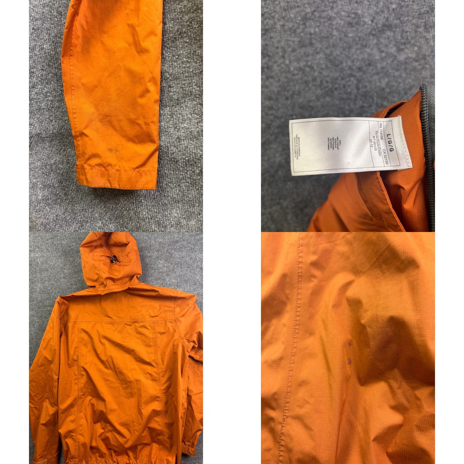 Quiksilver Quiksilver Mountain Division Jacket Mens L Orange Windbreaker Hooded Zip Polyester Ripstop Size US L / EU 52-54 / 3 - 8 Thumbnail