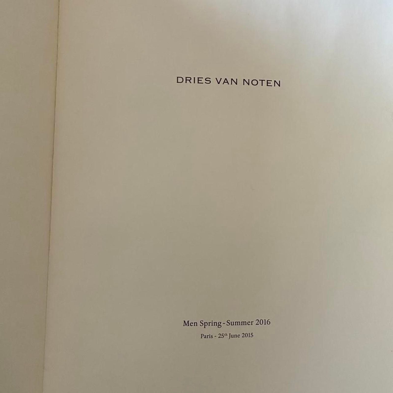 Dries Van Noten DRIES VAN NOTEN Men Spring-Summer 2016 catalog look book Size ONE SIZE - 2 Thumbnail