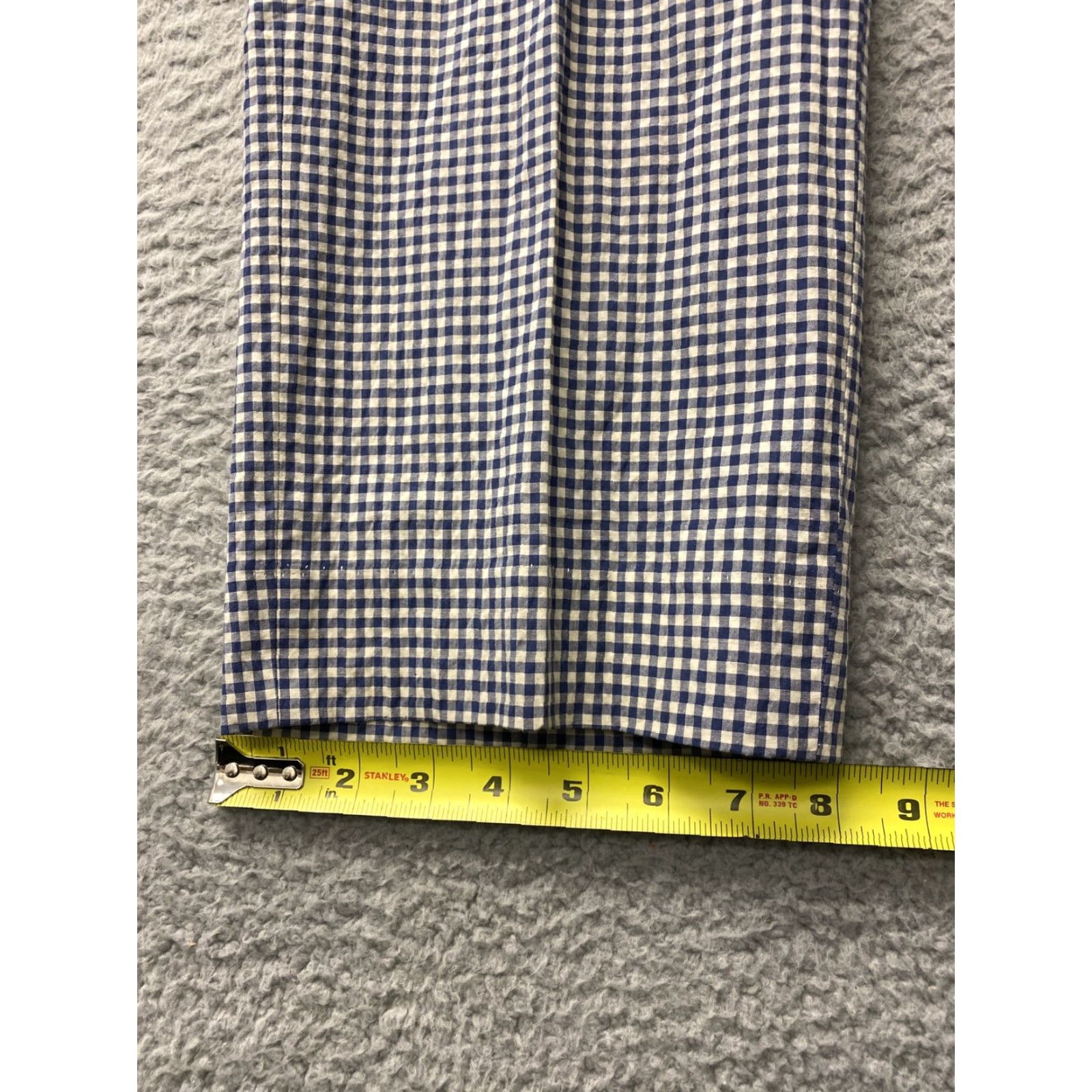 Tommy Hilfiger VINTAGE Tommy Hilfiger Pants Men Size 36 x 32 Check Cotton Chino Straight Spring Summer Beige Navy Size US 36 / EU 52 - 5 Thumbnail