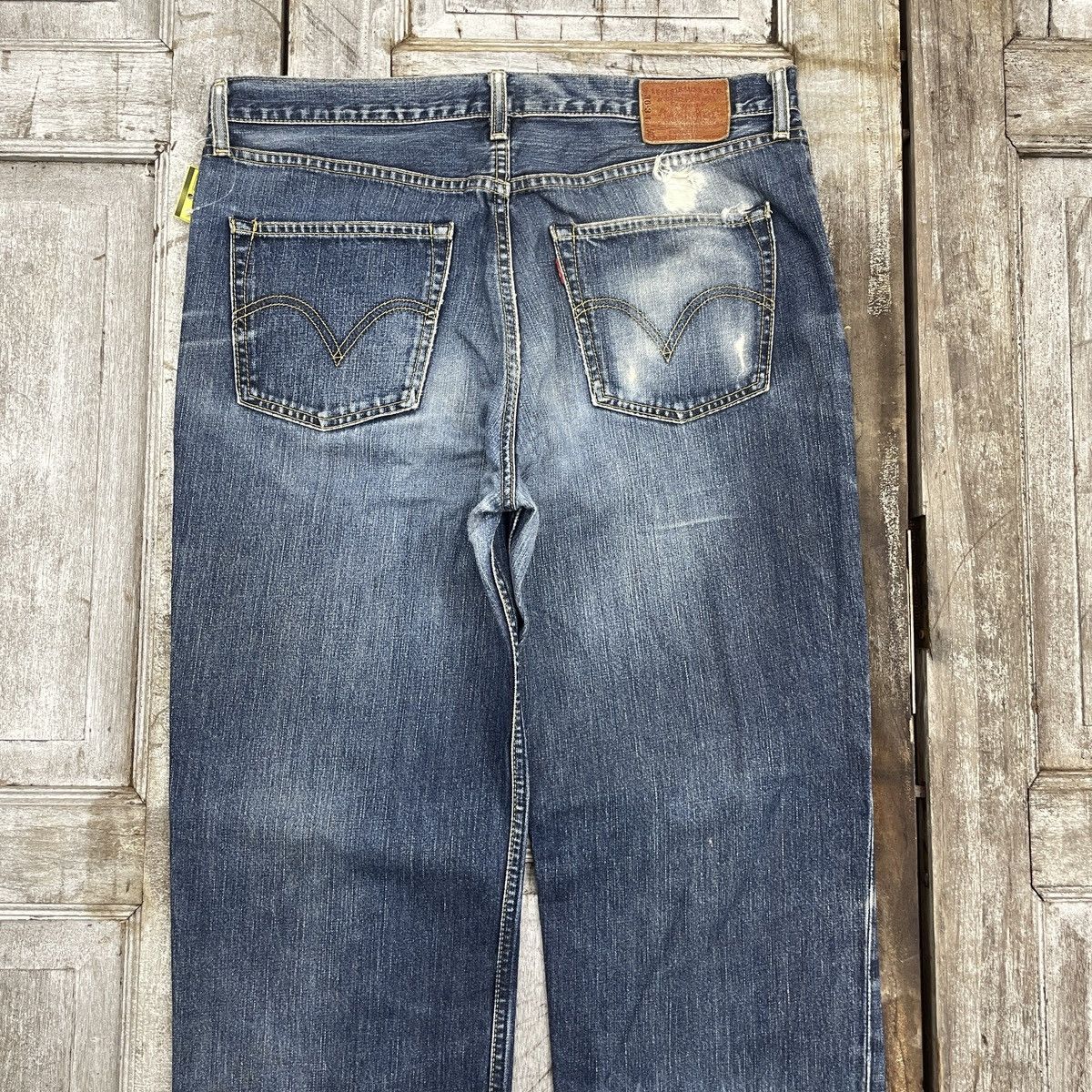 Levi's Vintage Levis 502 Distressed Faded Blue Jeans wc 344 Size US 36 / EU 52 - 4 Thumbnail