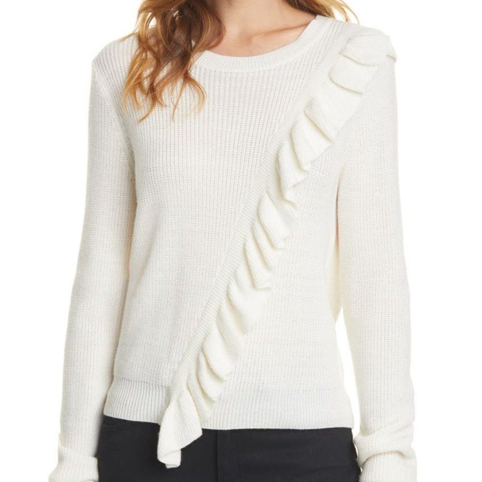 Joie Ruffle Wool Blend Sweater from Joie Size XS / US 0-2 / IT 36-38 - 2 Thumbnail