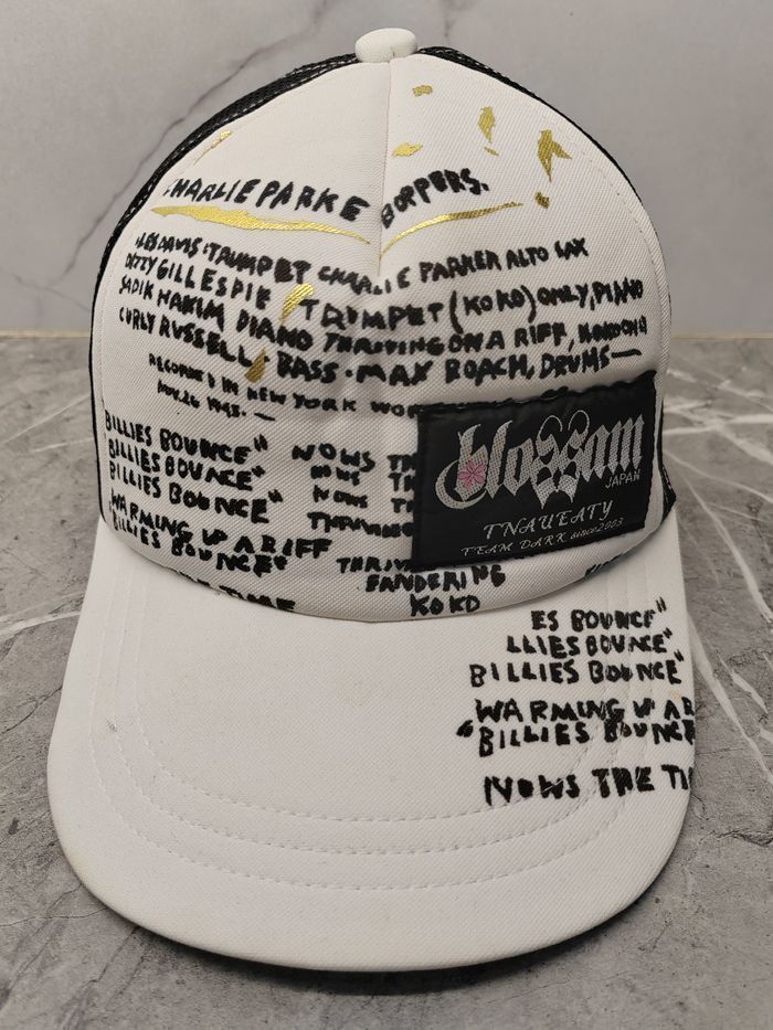 Japanese Brand Vintage Punk Japanese Blossam Style Trucker Cap Hat Size ONE SIZE - 2 Thumbnail