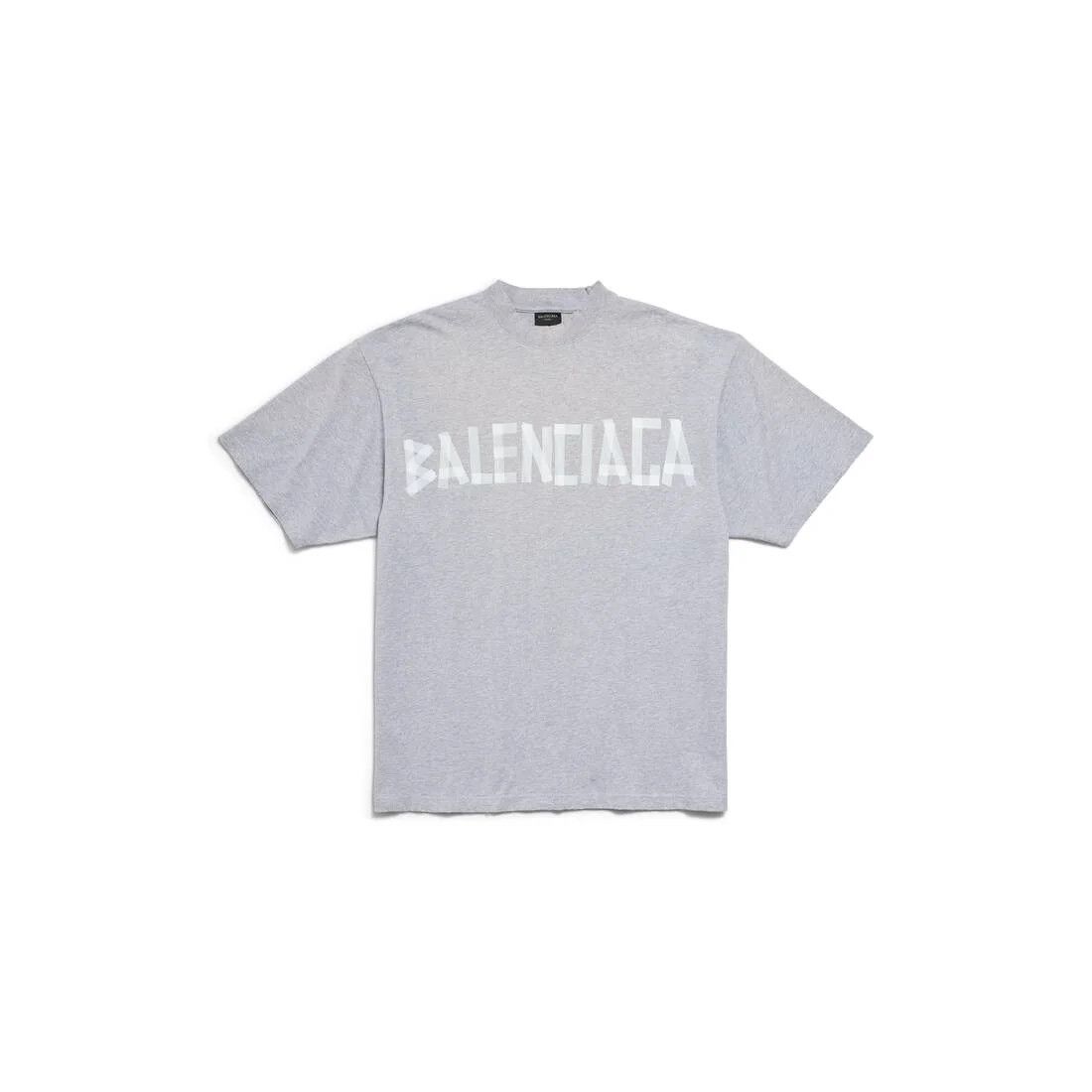 Balenciaga o1tr1nto0426 Tape Type TR T-Shirt Medium Fit in Grey Size US S / EU 44-46 / 1 - 1 Thumbnail