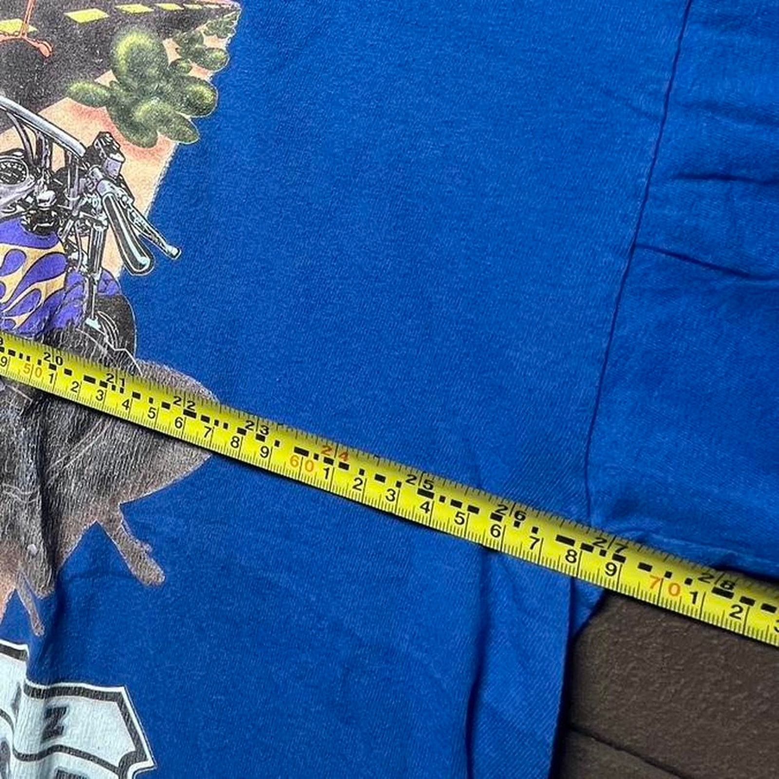 Warner Bros Vintage 90s Taz Cartoon Motorcycle Shirt Size US XXL / EU 58 / 5 - 2 Thumbnail