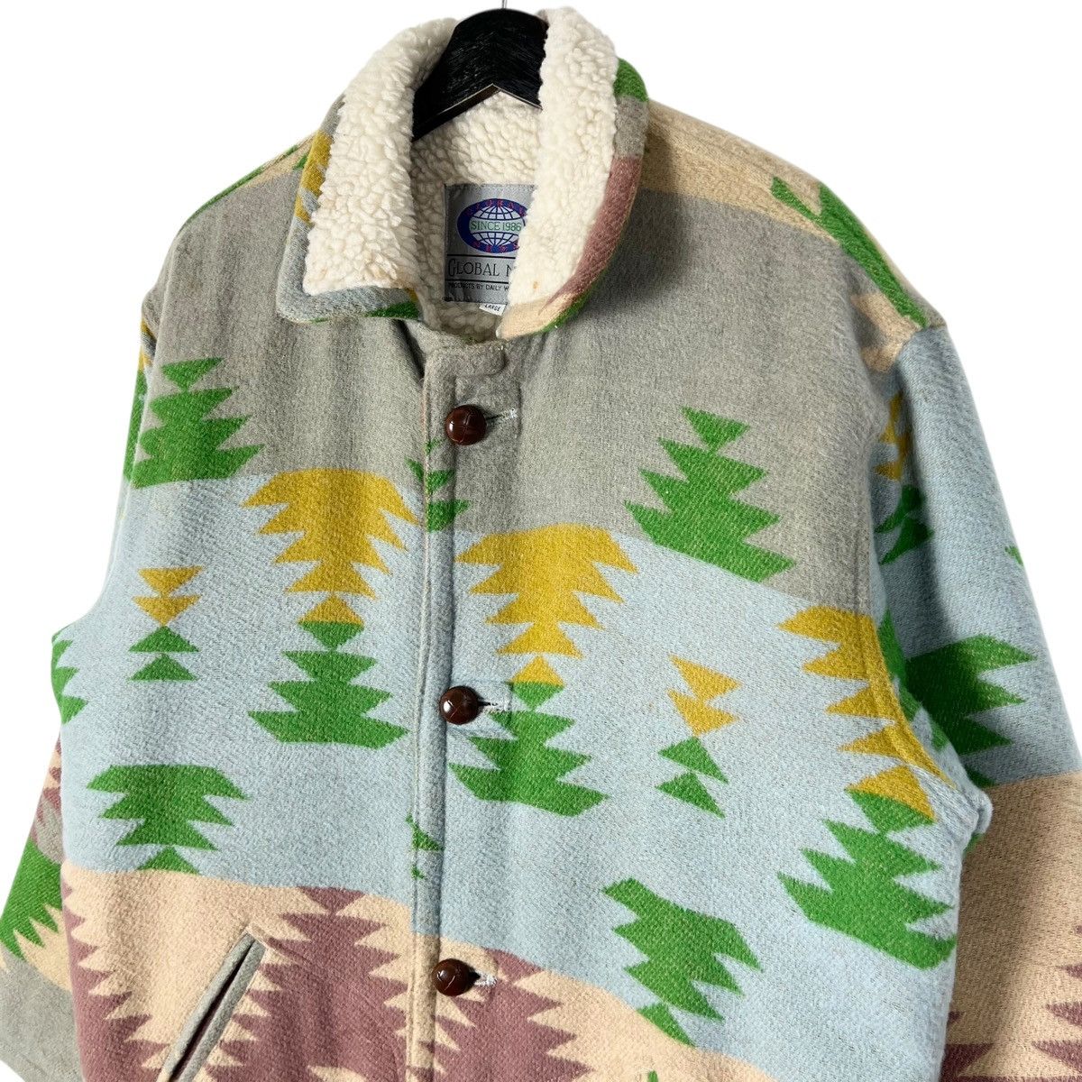 Vintage Global News Navajo Winter Jacket Size US L / EU 52-54 / 3 - 5 Thumbnail