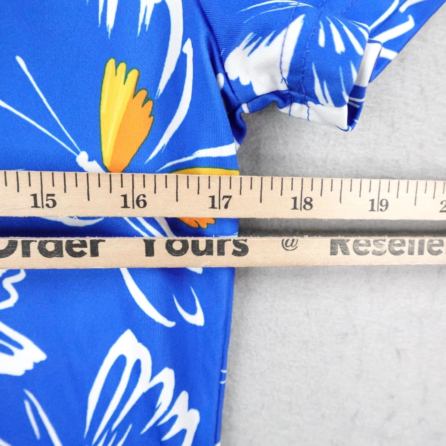 Adidas Adidas Dress Womens Medium Blue White Butterfly Print Mini Short Sleeve Crew Neck T-Shirt Dress Size 32" / US 10 / IT 46 - 7 Thumbnail