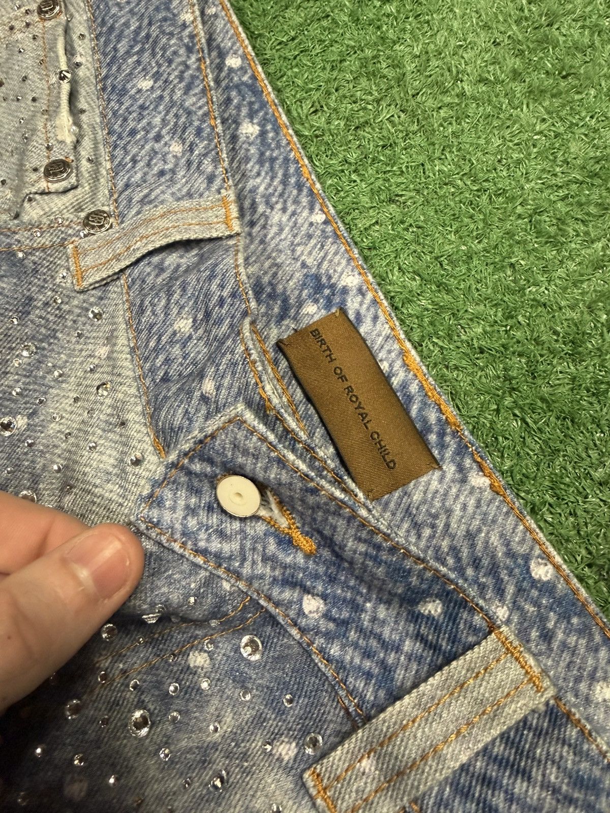 Birth of Royal Child Birth of a royal child rhinestone jeans Size US 36 / EU 52 - 3 Thumbnail