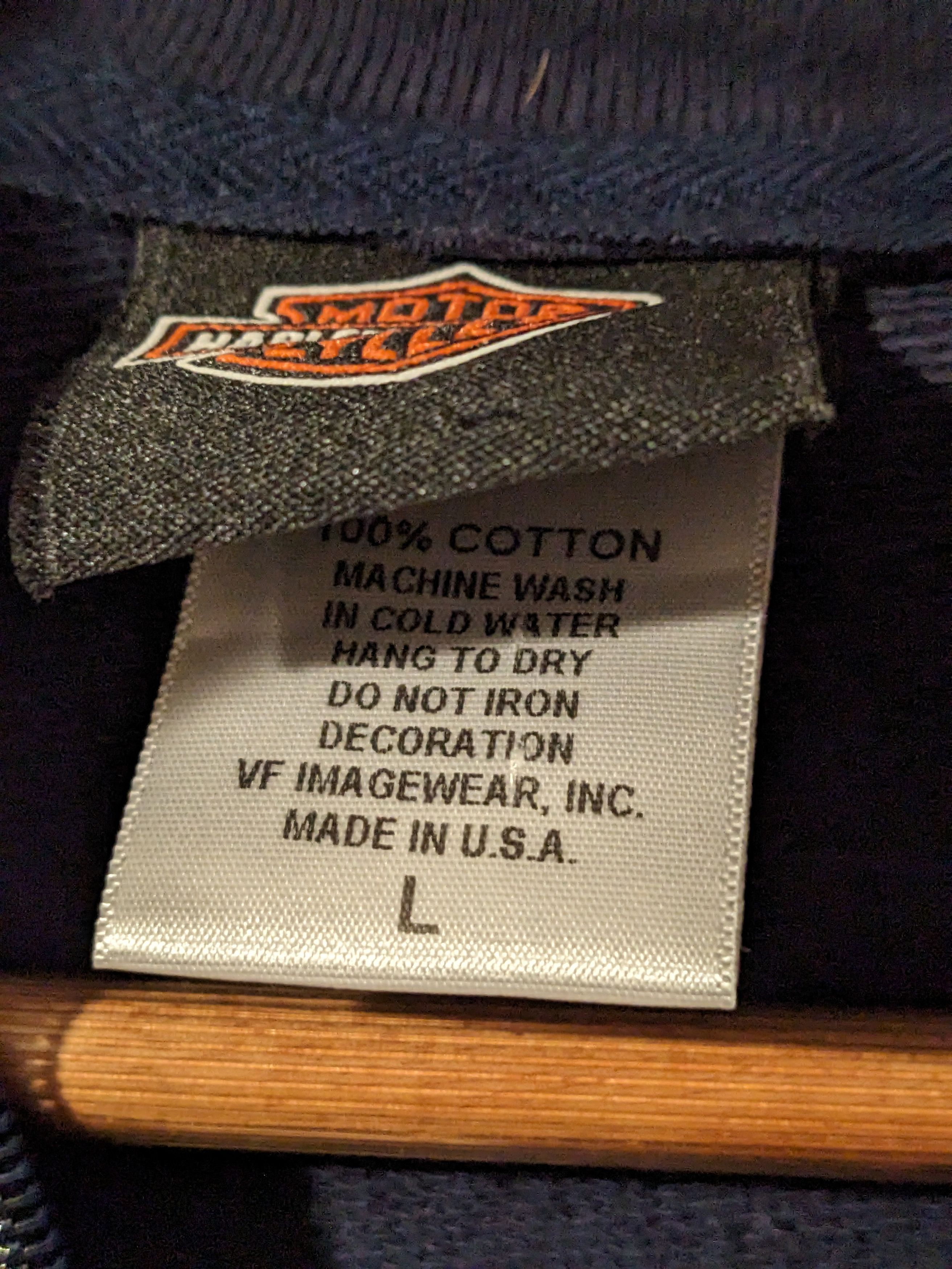 Harley Davidson × Vintage Vintage 2001 Harley Davidson Woman's Large Full Zip Hoodie Size L / US 10 / IT 46 - 5 Thumbnail