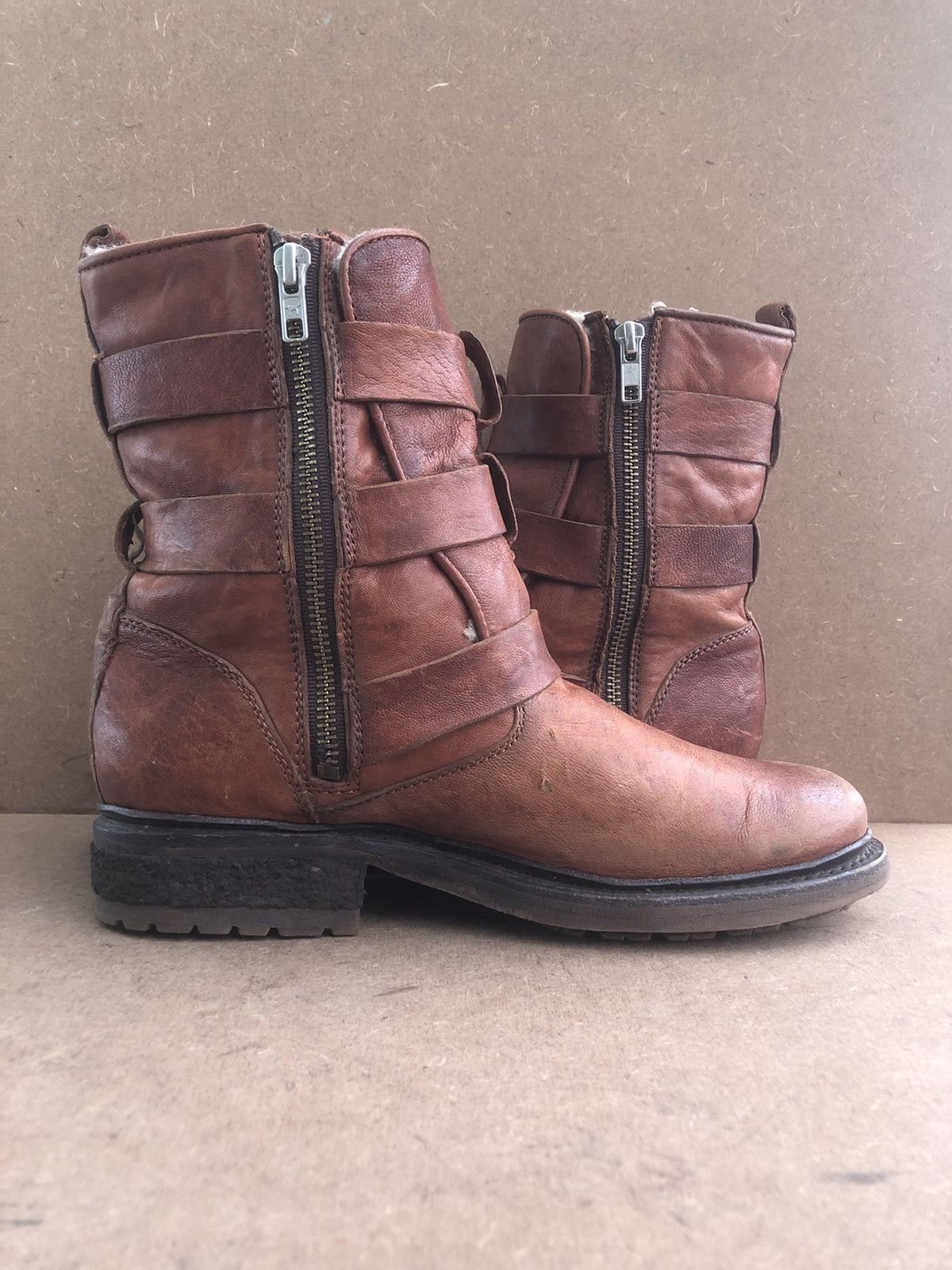 Frye Frye Brown Leather Winter Boots Size 7.5 B Size US 7.5 / IT 37.5 - 5 Thumbnail