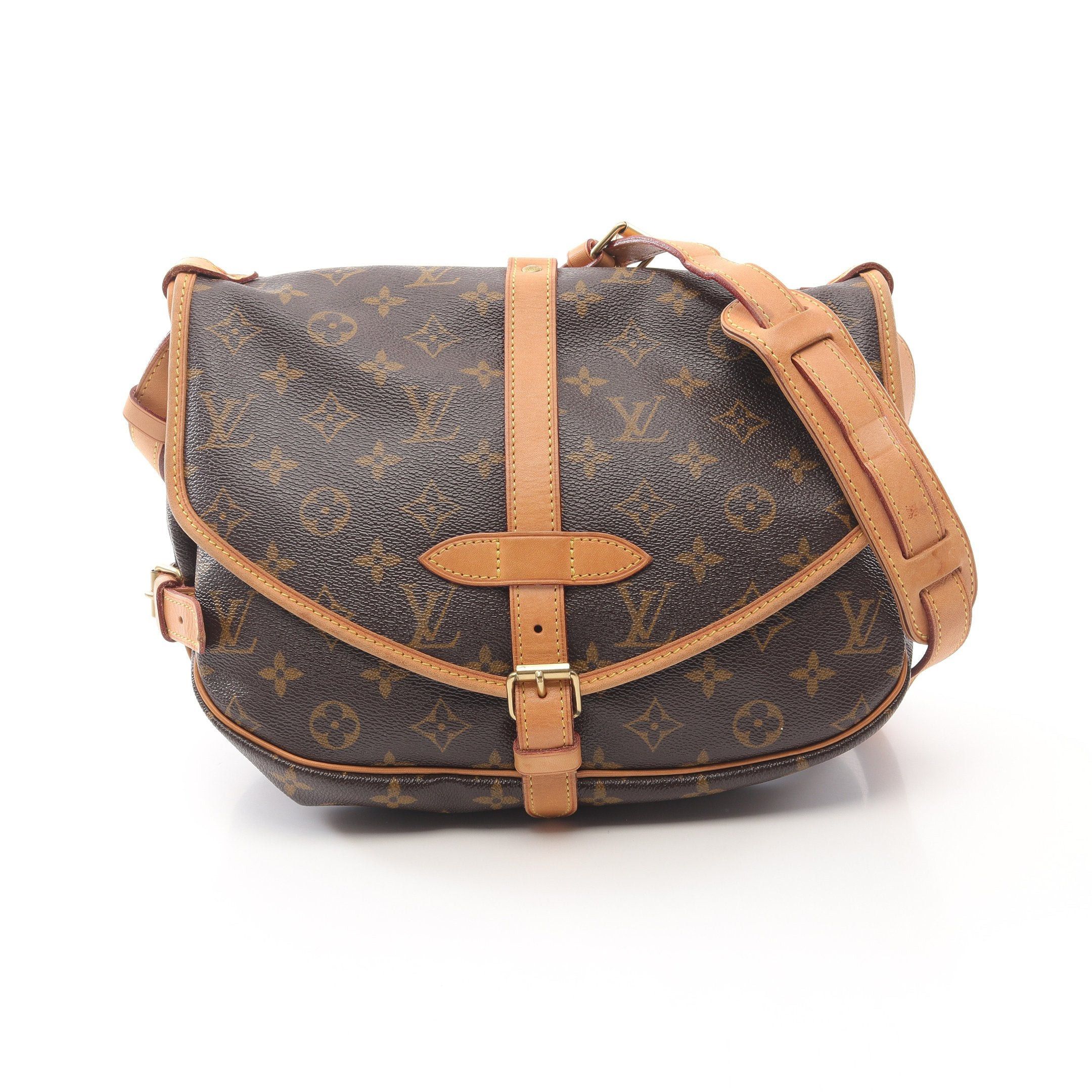 Louis Vuitton Louis Vuitton Saumur 30 Monogram Shoulder Bag Leather Brown Size ONE SIZE - 1 Thumbnail