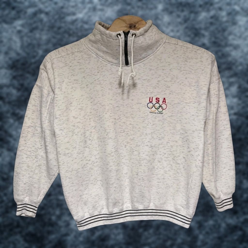 Vintage VINTAGE Swingster Sweatshirt USA High Neck Gray Medium Men Zip Size US M / EU 48-50 / 2 - 1 Thumbnail