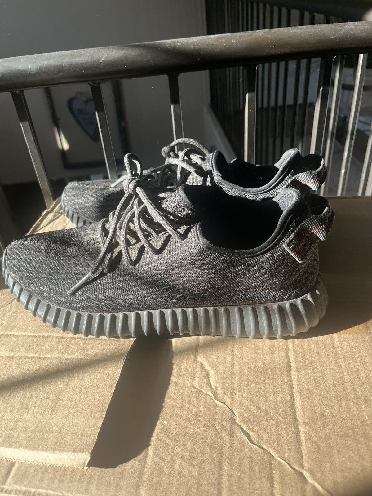 Yeezy Pirate Black 350’s Size US 12 / EU 45 - 1 Thumbnail