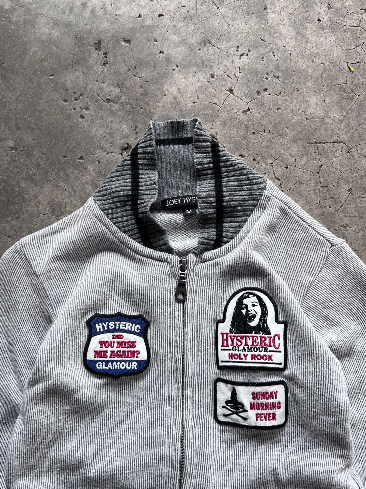 Hysteric Glamour Joey HYSTERIC Glamour Patchwork Cropped Jacket Babytee Fit Size US XXS / EU 40 - 10 Thumbnail