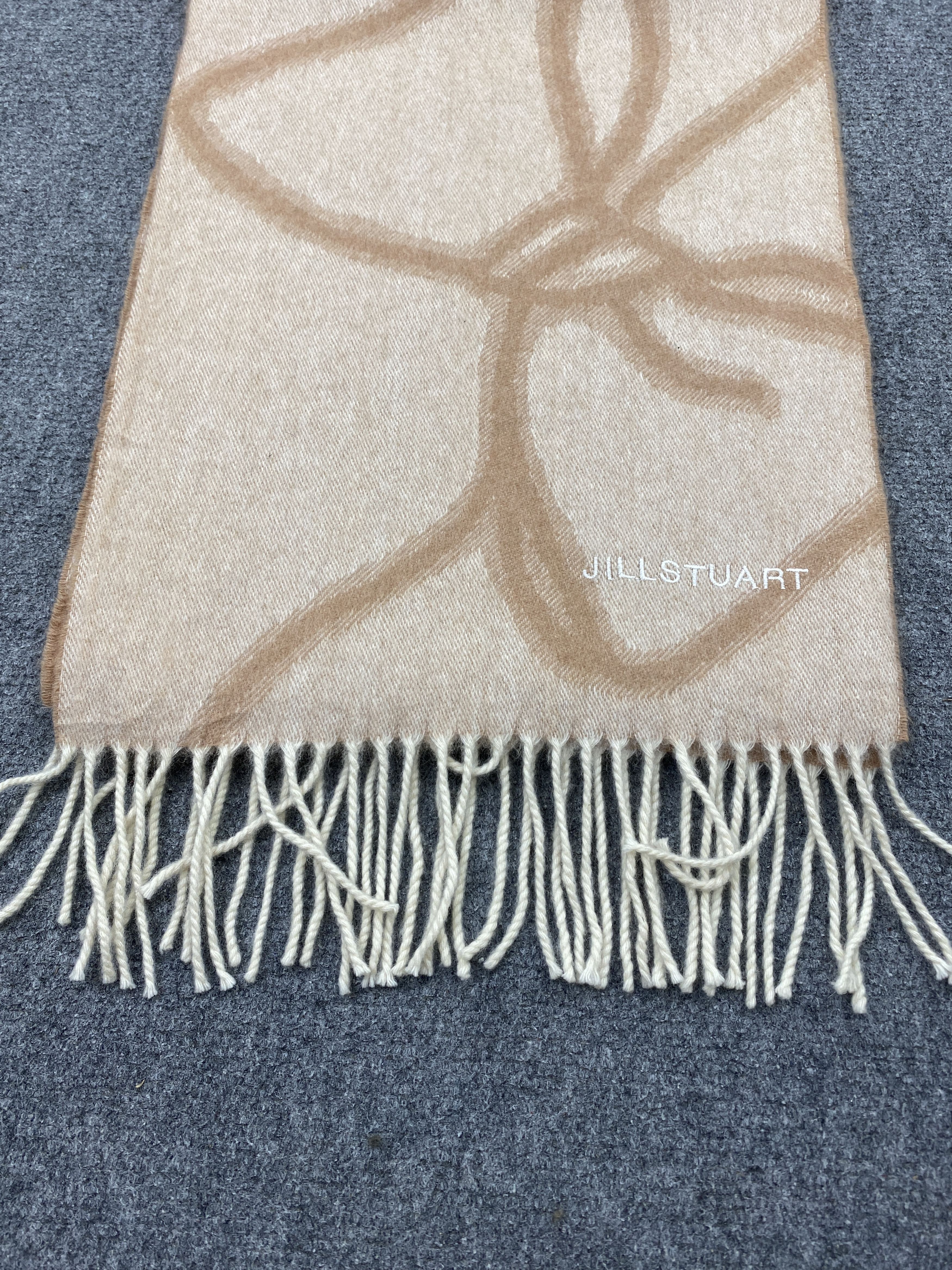 Jil Stuart Vintage Jill Stuart Cashmere Scarf Muffler Neckwear -SC0006 Size ONE SIZE - 5 Thumbnail