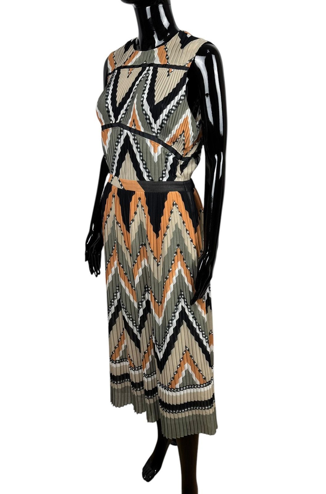 Massimo Dutti Massimo Dutti Pleated Multicolor Maxi Dress size US8 EU40 Size M / US 6-8 / IT 42-44 - 4 Thumbnail