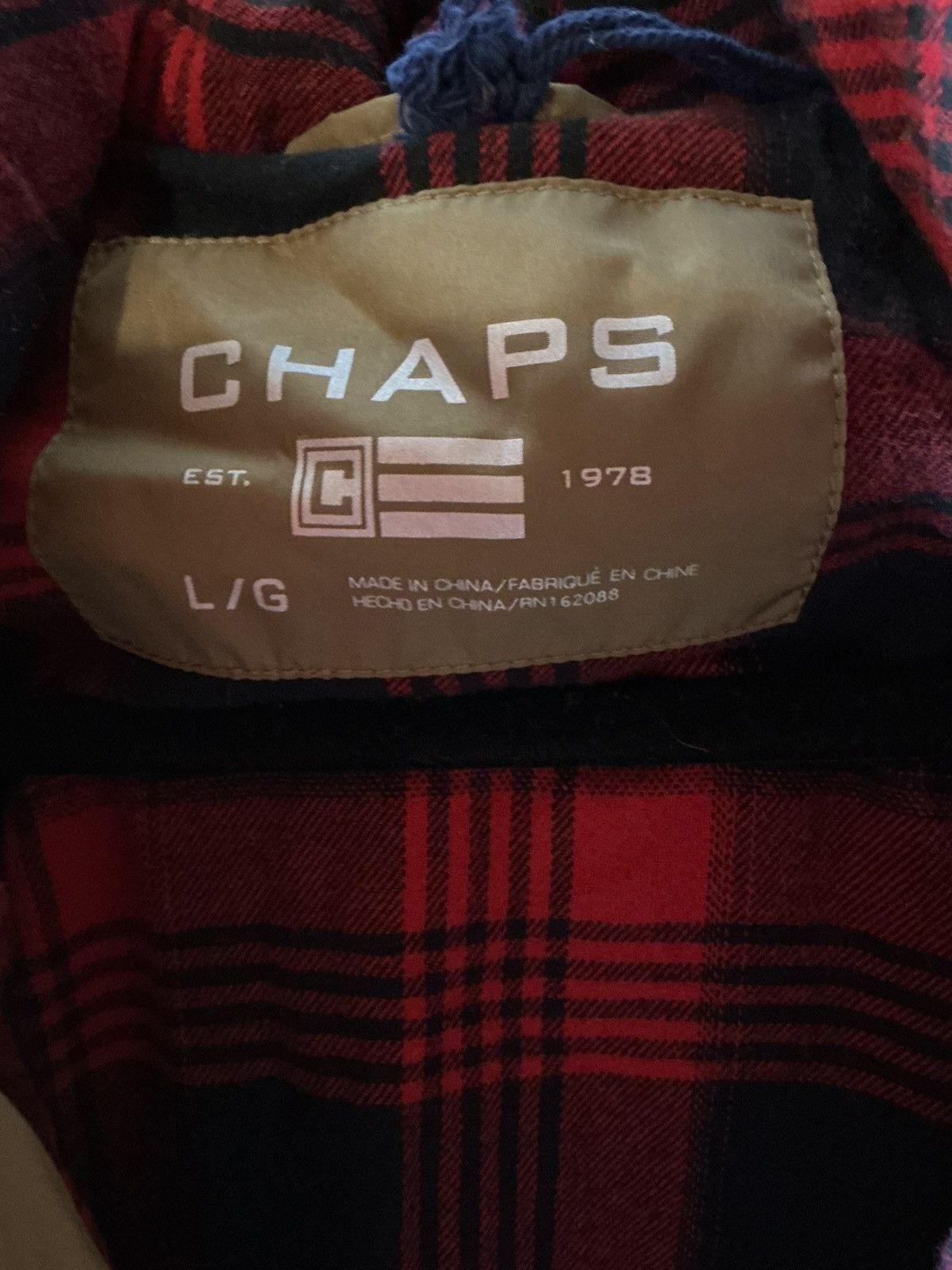 Chaps Chaps Men's Large Brown Hooded Quilted Puffer Vest Size US L / EU 52-54 / 3 - 4 Thumbnail
