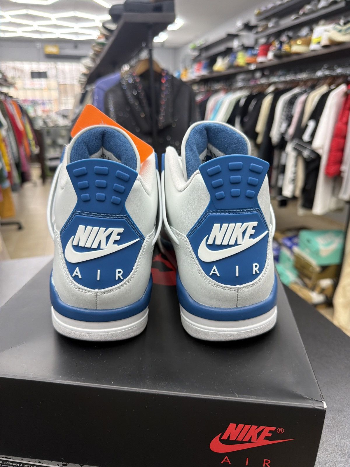 Jordan Brand Jordan 4 Military Blue Size-10 Brand New Quick Shipping Size US 10 / EU 43 - 4 Thumbnail