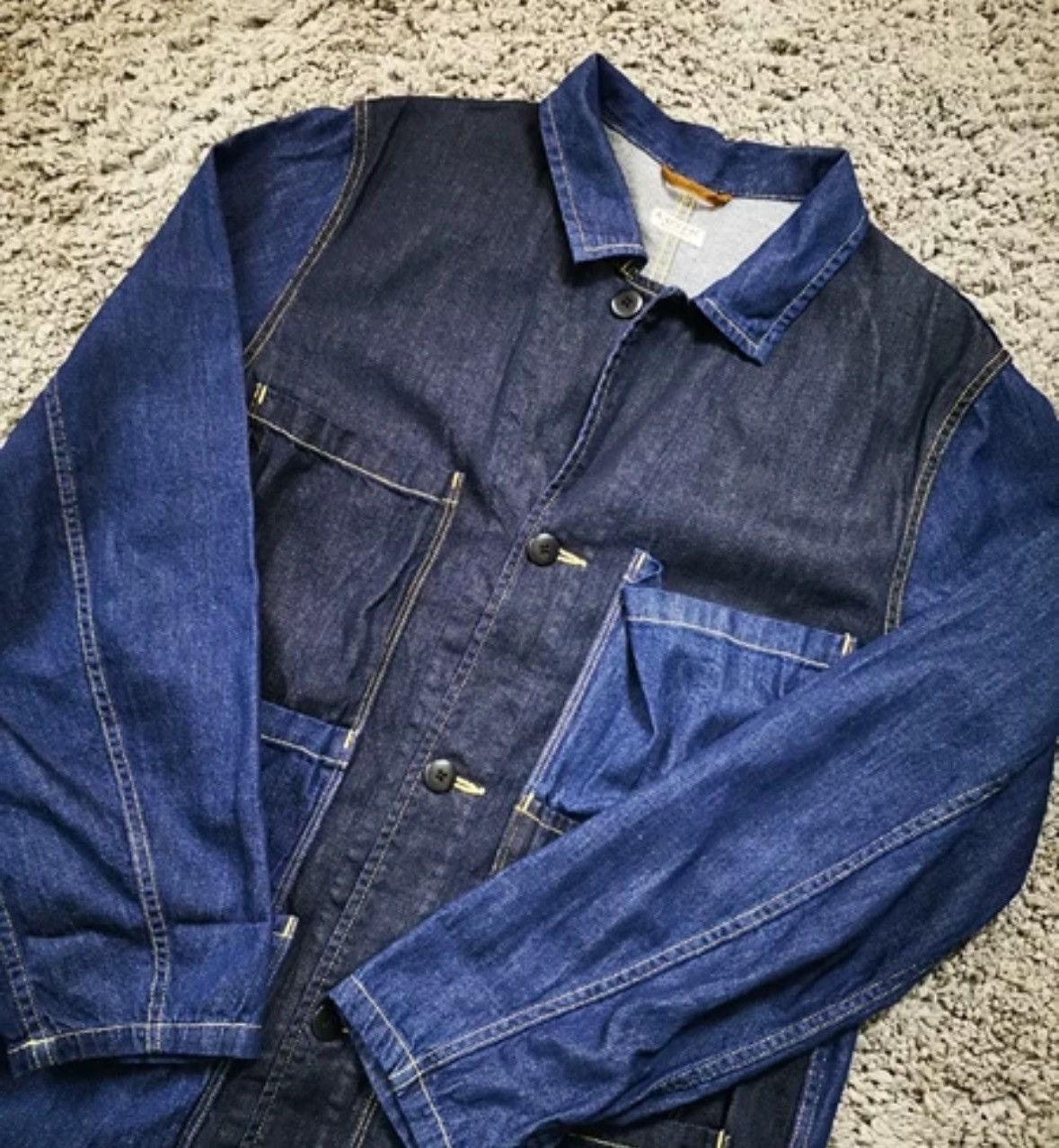 Kapital Kapital denim color blocked coat 2412-Nextarrow Size US L / EU 52-54 / 3 - 3 Thumbnail